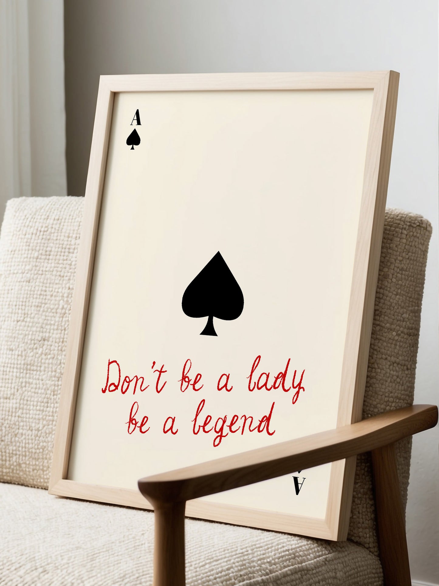 Retro Playing Card Poster