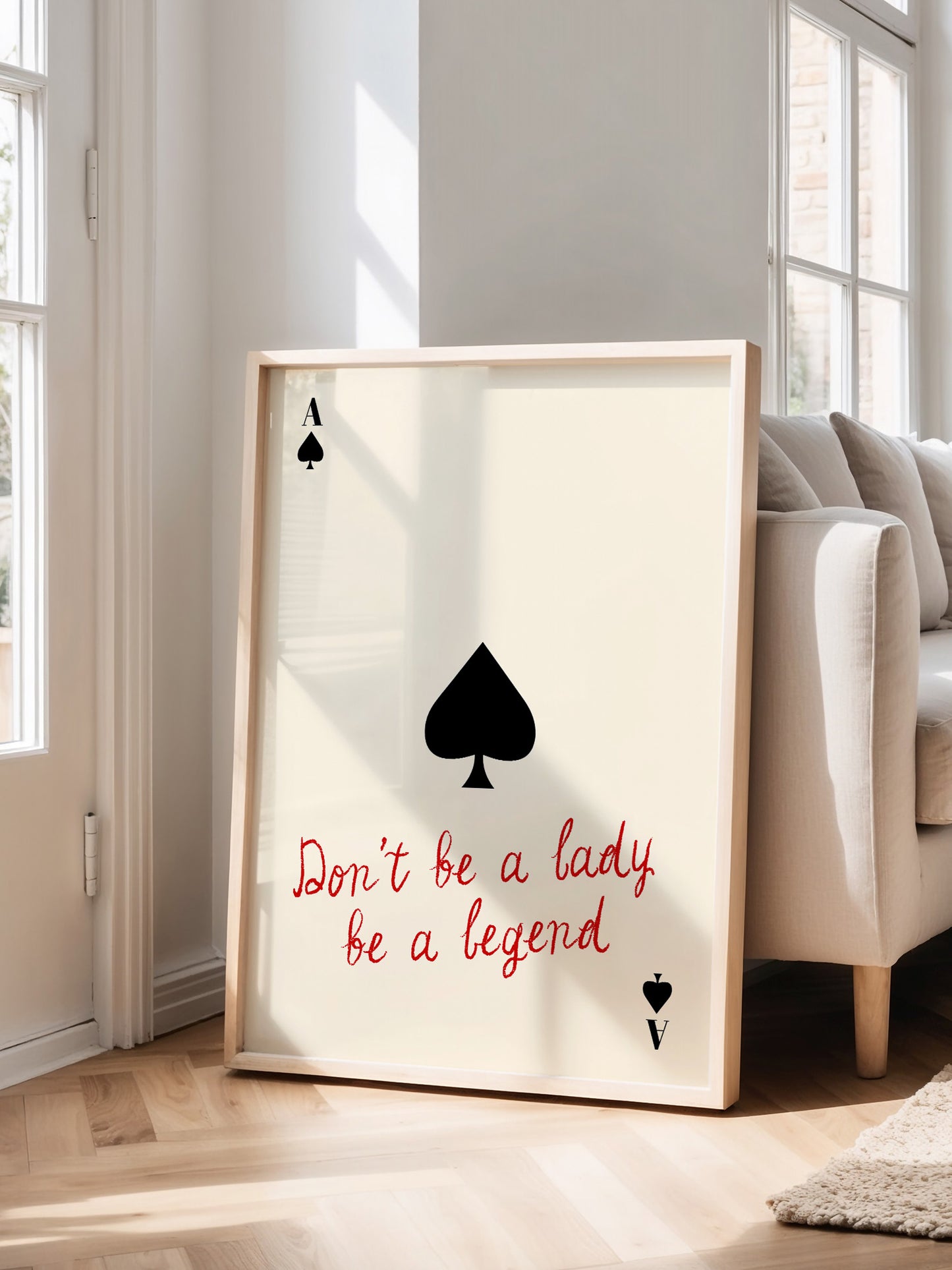 Retro Playing Card Poster