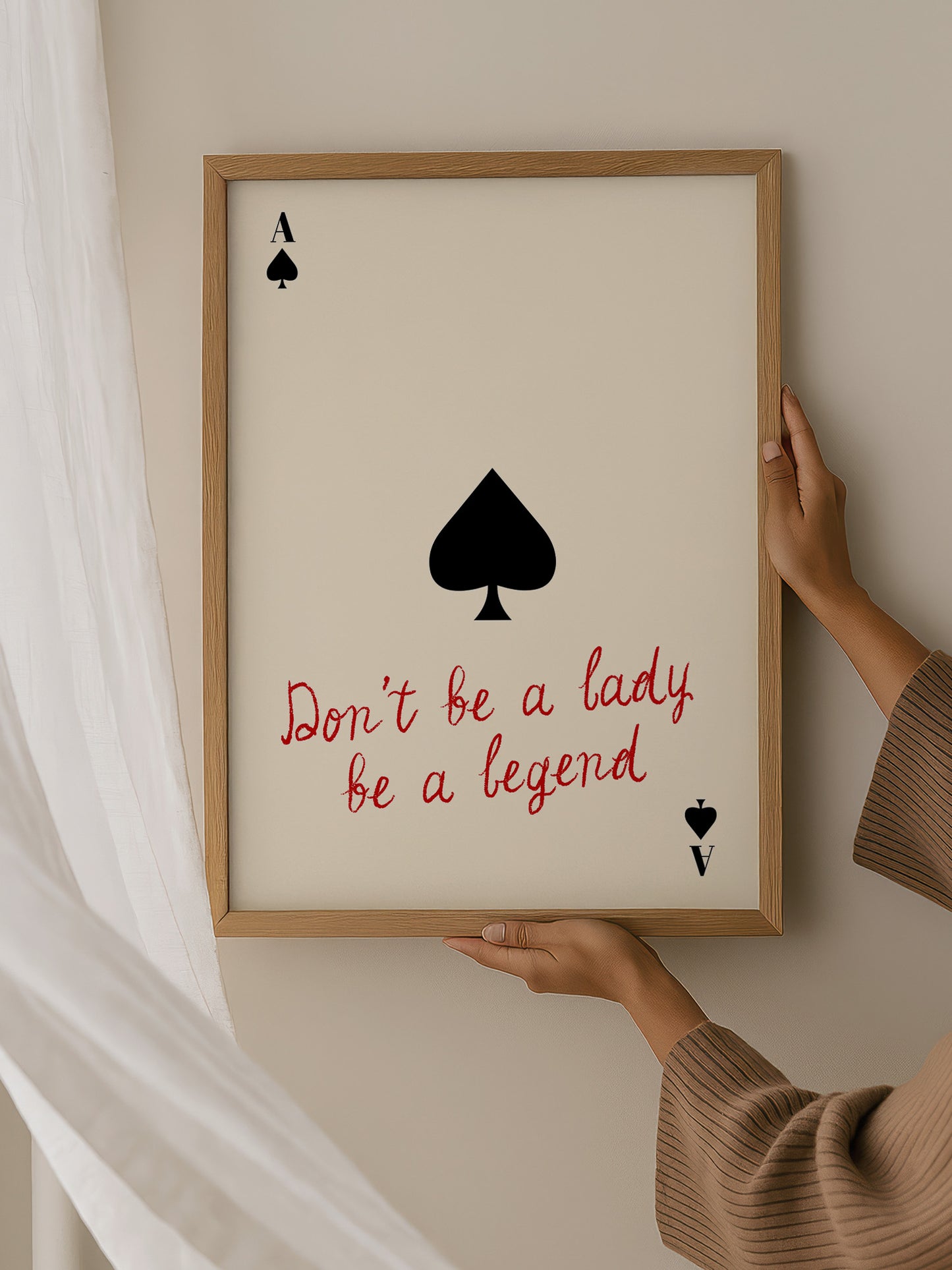 Retro Playing Card Poster