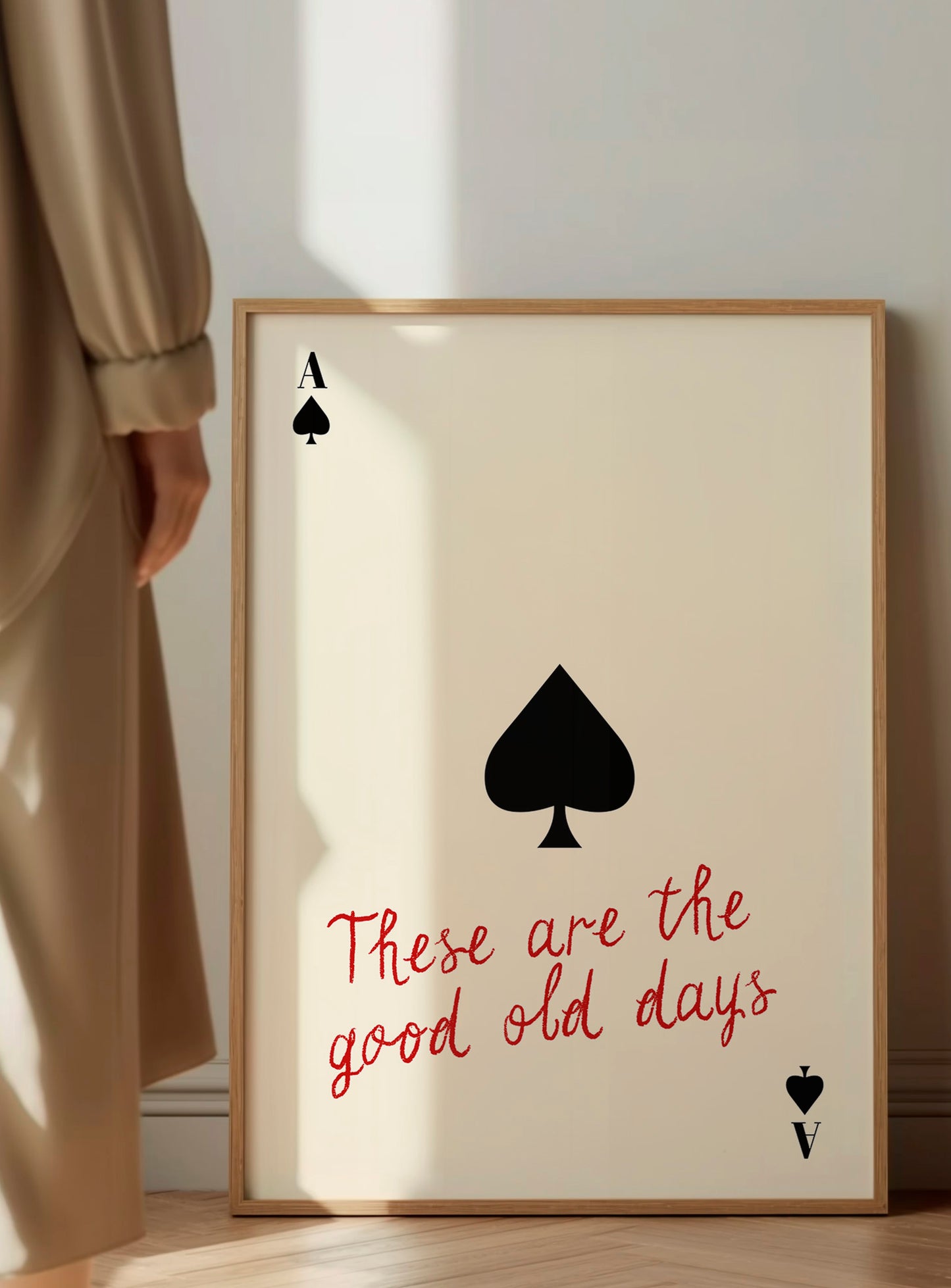 Ace Of Spades Card Poster