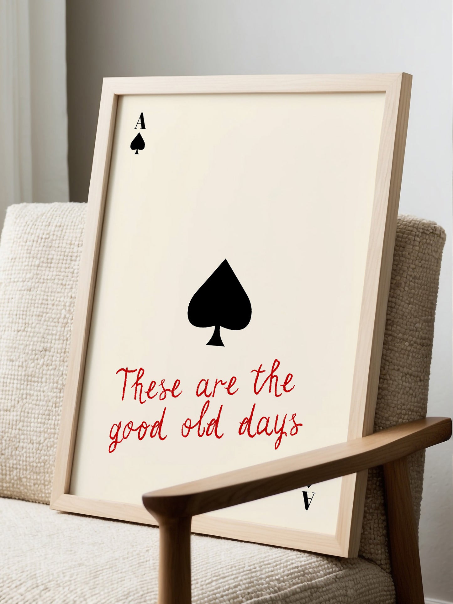 Ace Of Spades Card Poster