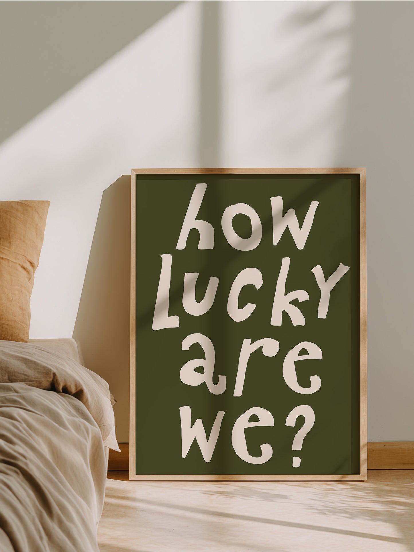 How Lucky Are We Quote Print