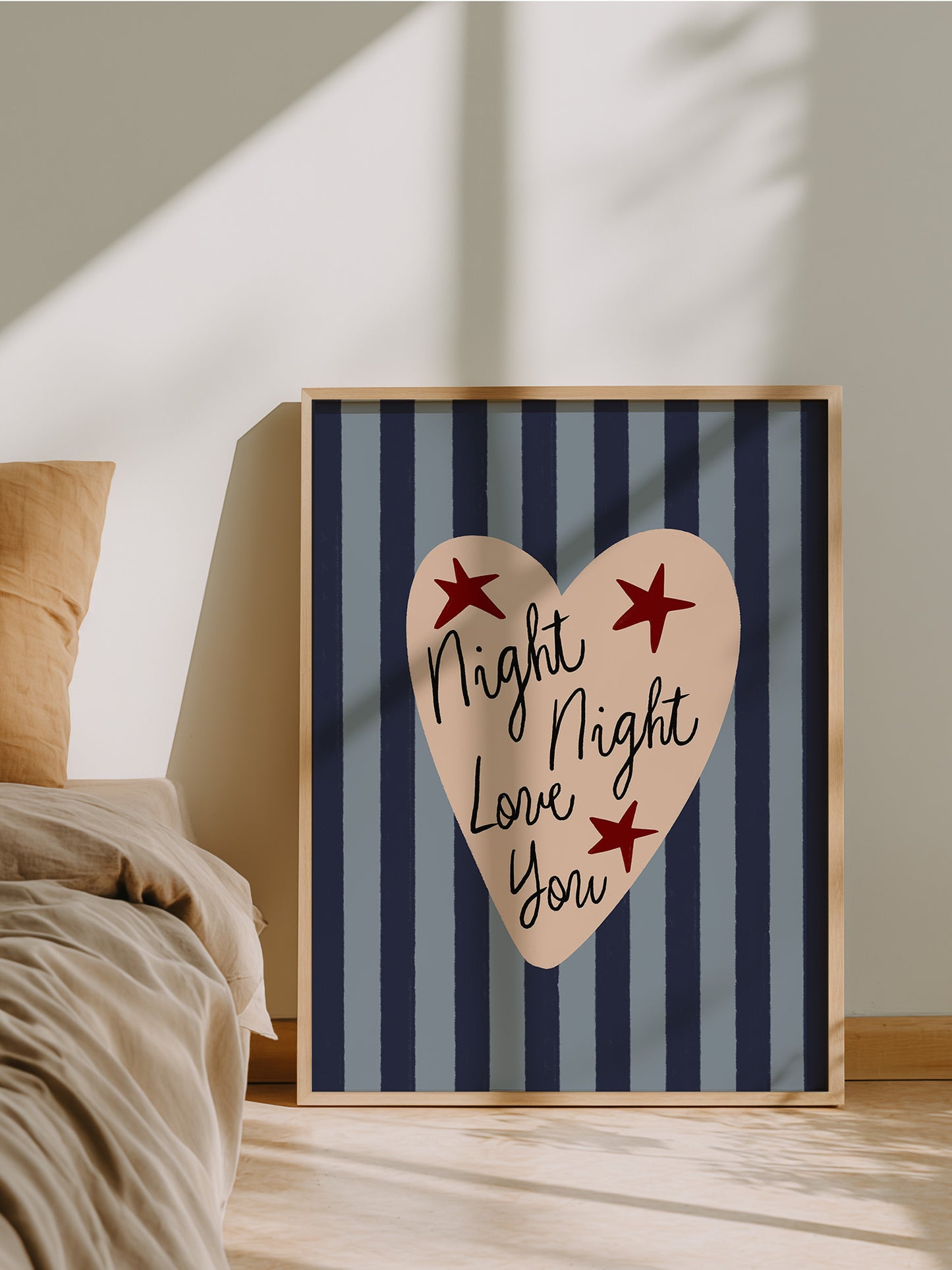 Retro Night Night Wall Art | Download