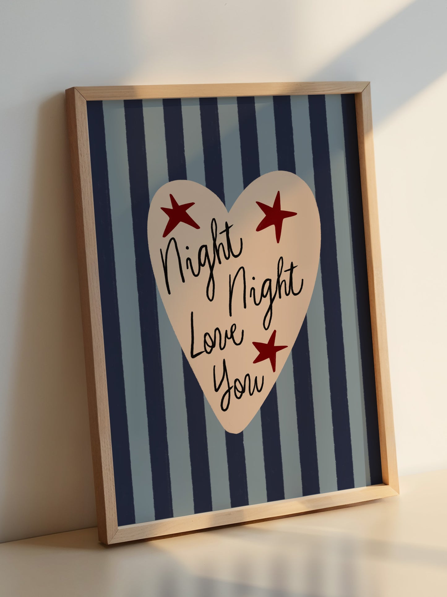 Retro Night Night Wall Art | Download