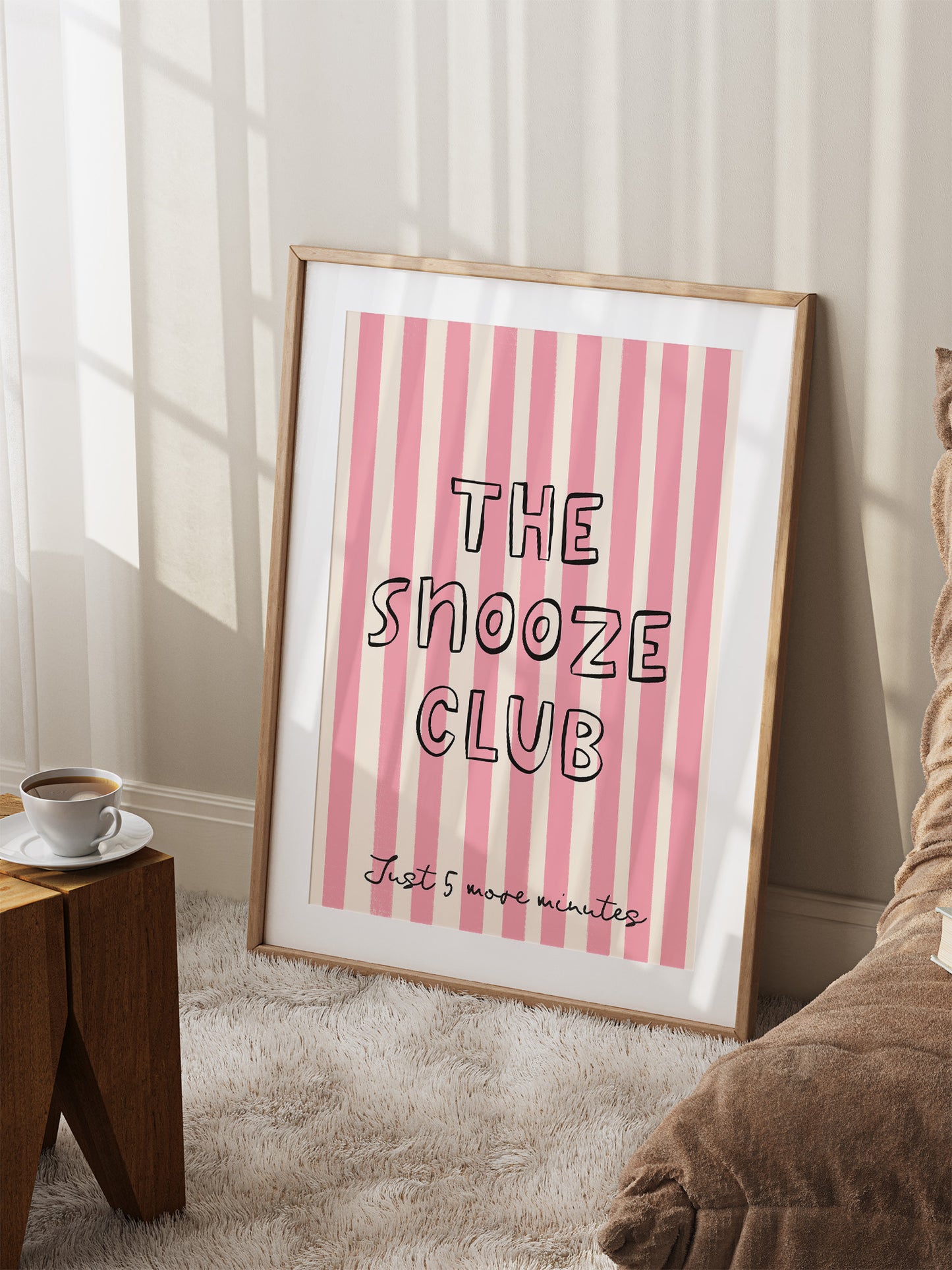 The Snooze Club Print | Pink