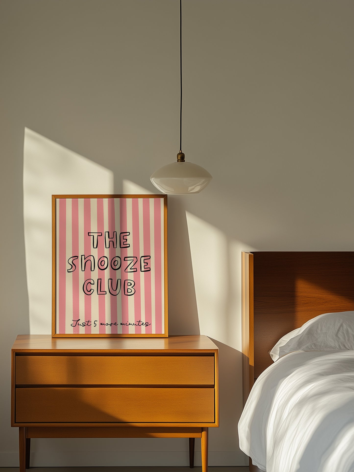 The Snooze Club Print | Pink