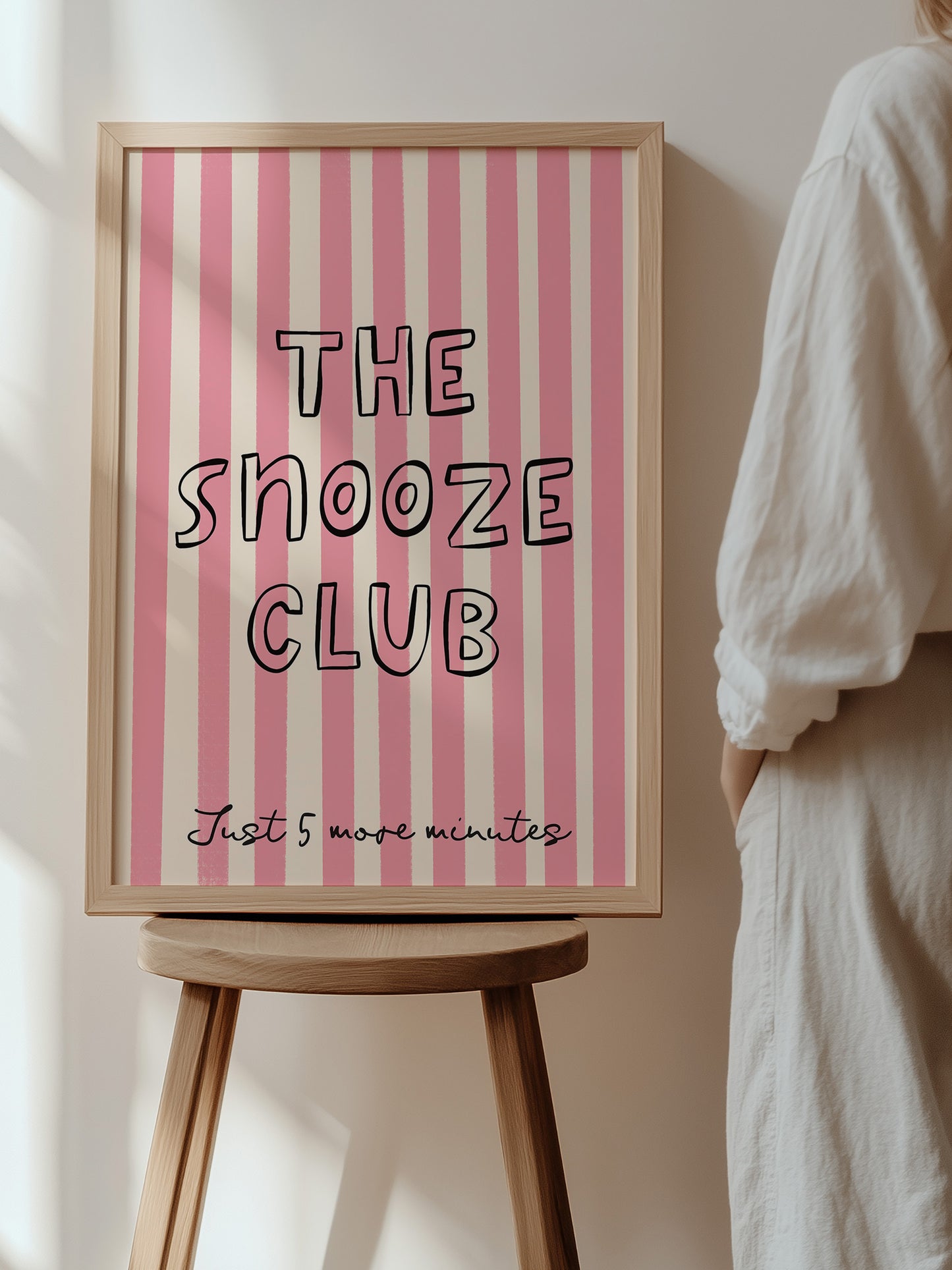 The Snooze Club Print | Pink