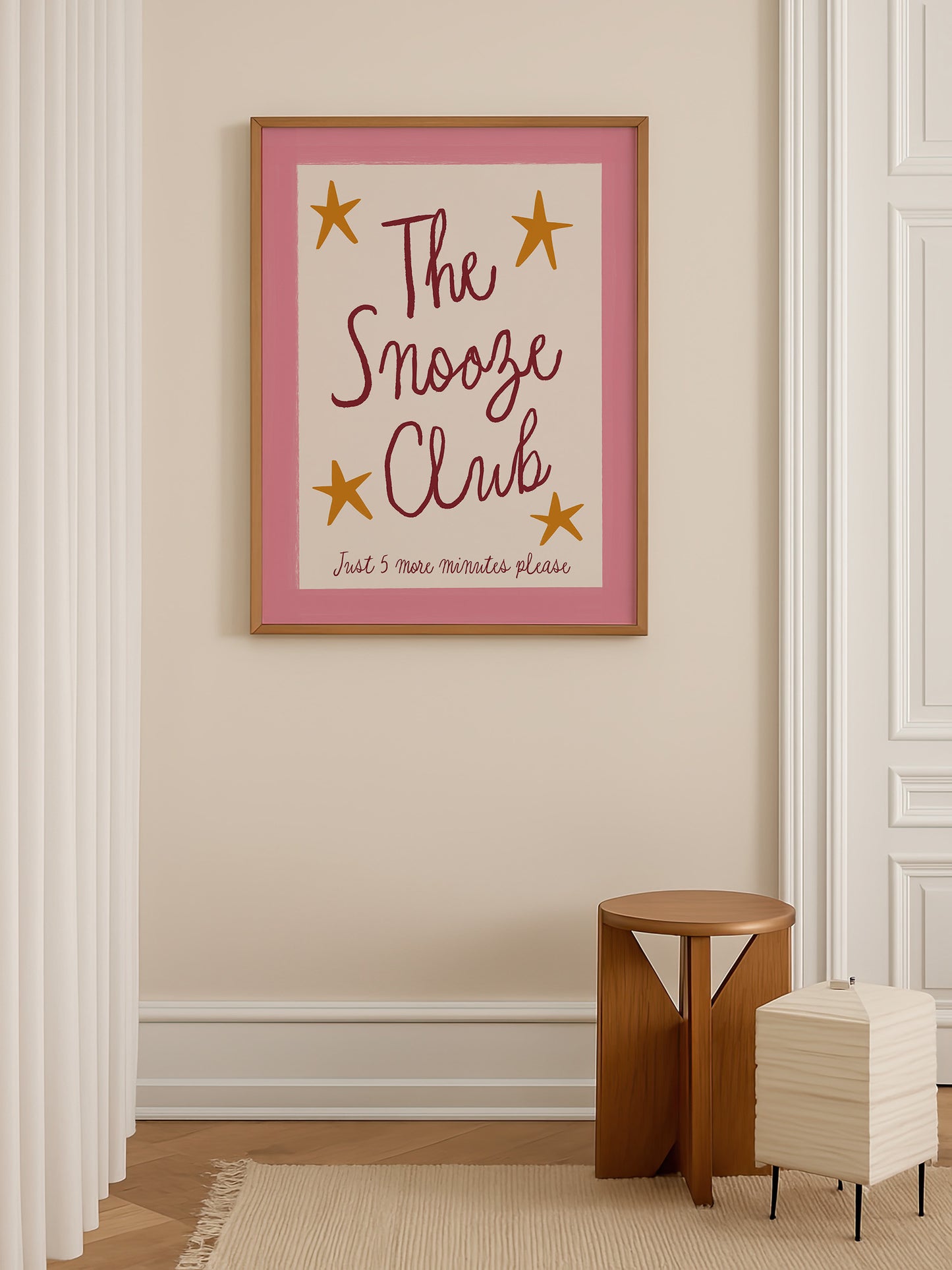 The Snooze Club Wall Art Print
