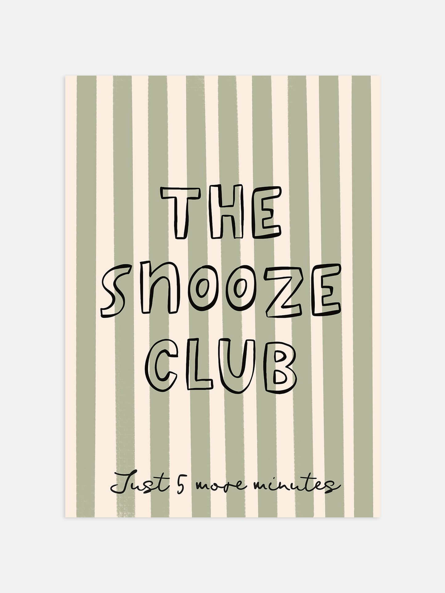 The Snooze Club Print | Sage