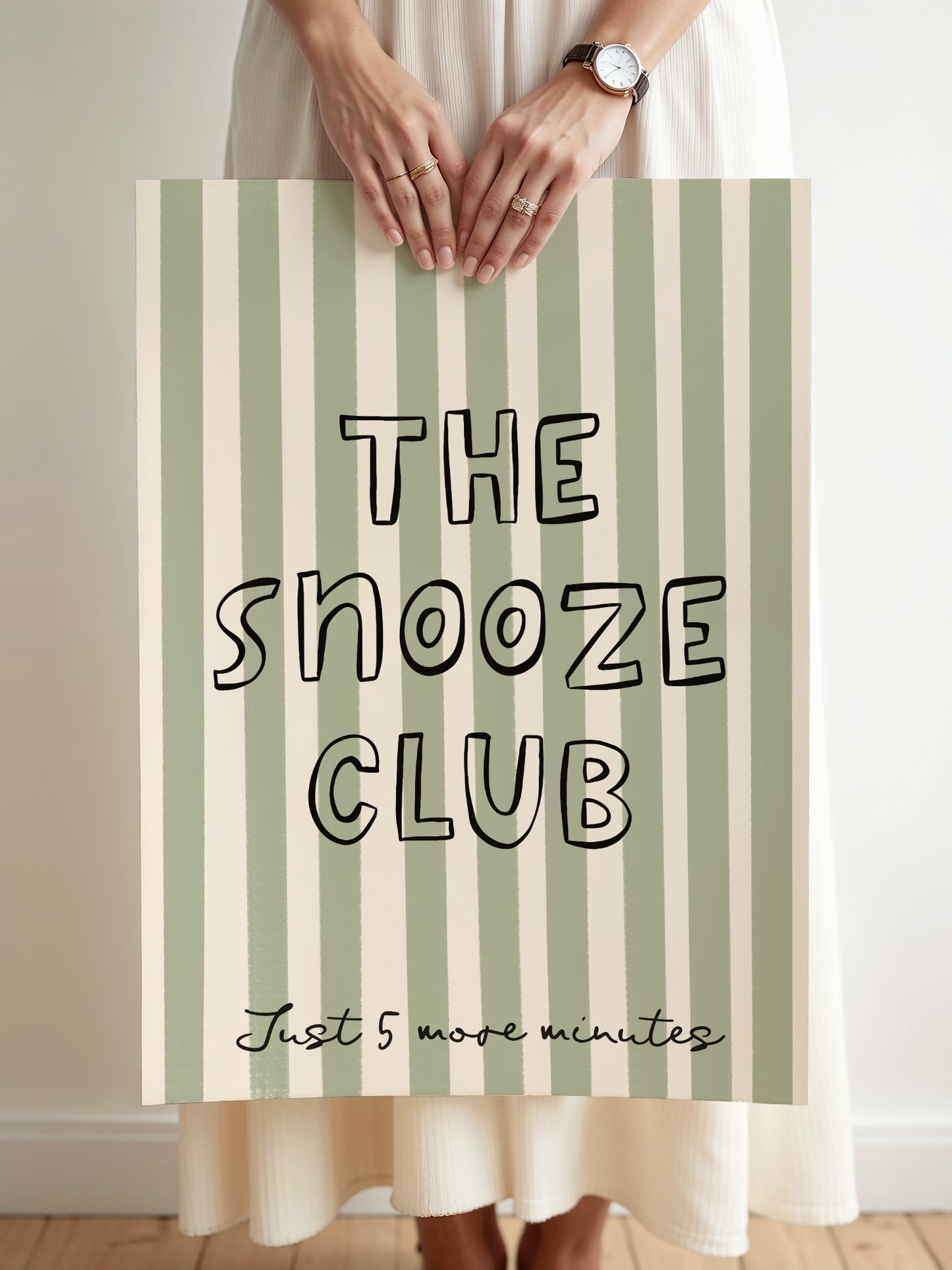 The Snooze Club Print | Sage