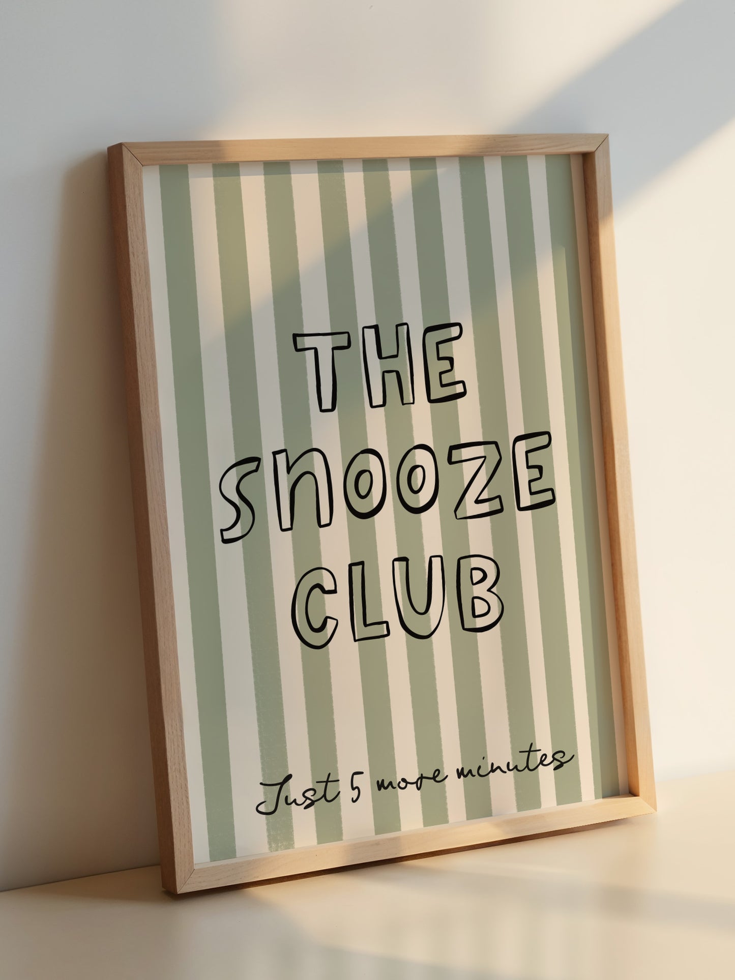 The Snooze Club Print | Sage