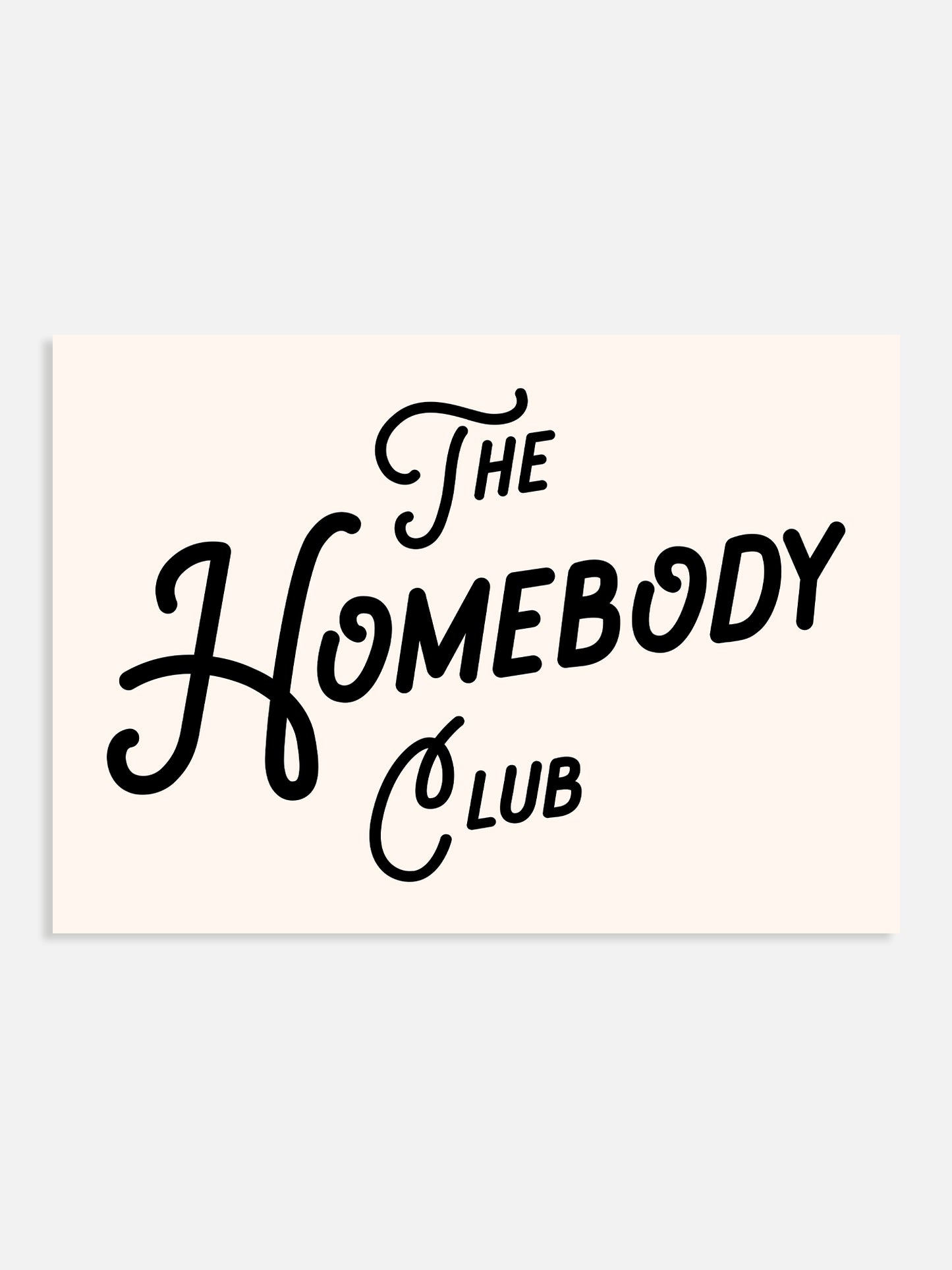 The Homebody Club Retro Print