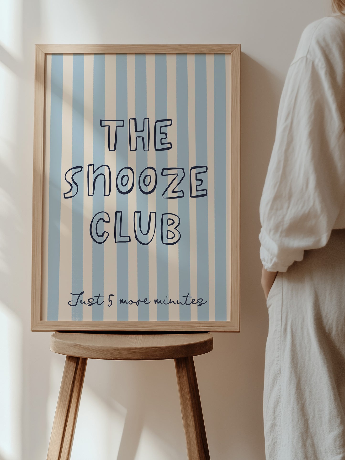 The Snooze Club Print | Blue