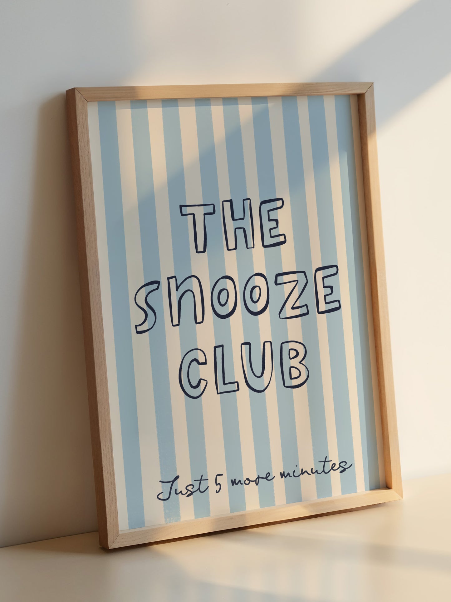 The Snooze Club Print | Blue