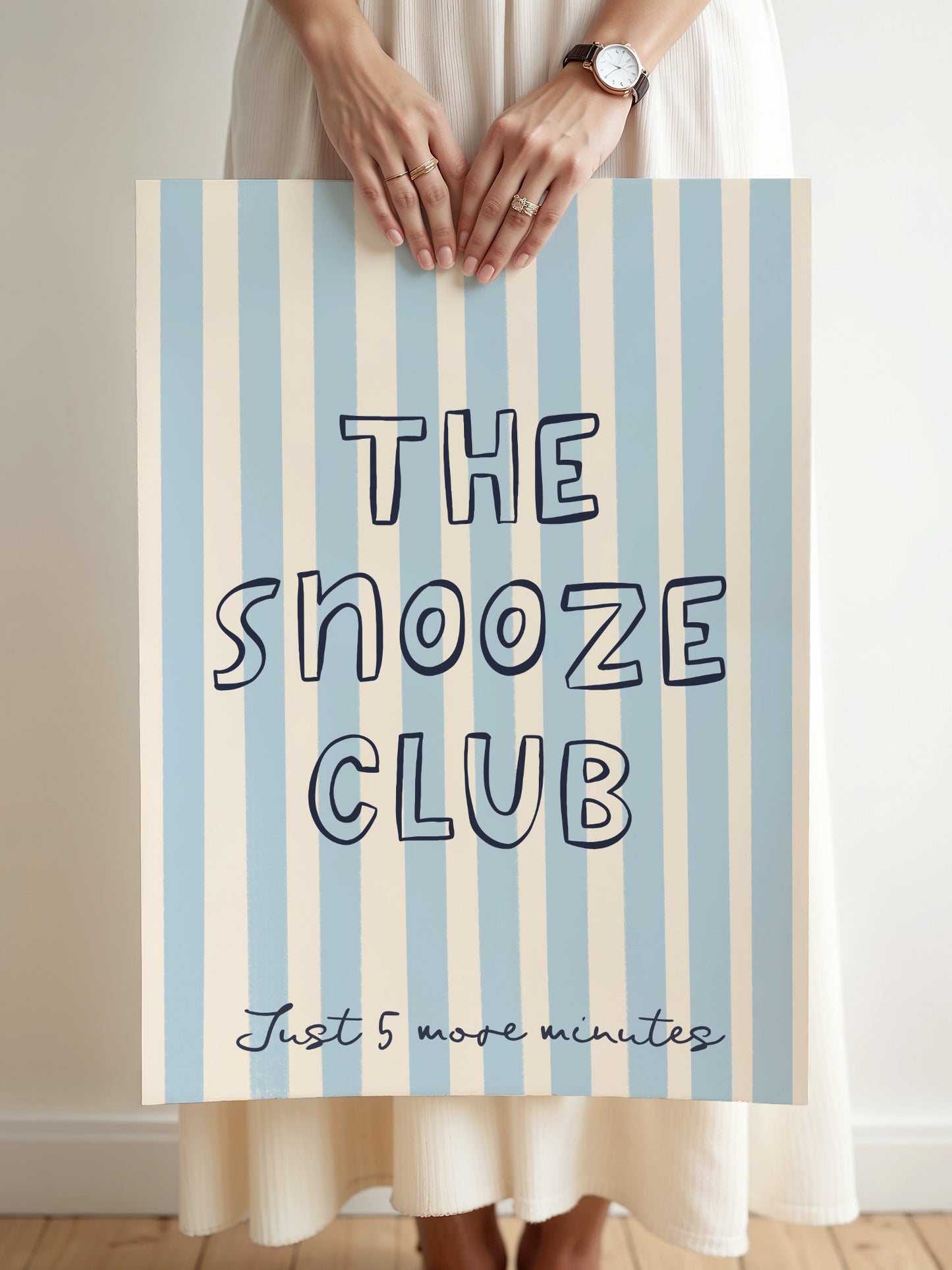 The Snooze Club Print | Blue