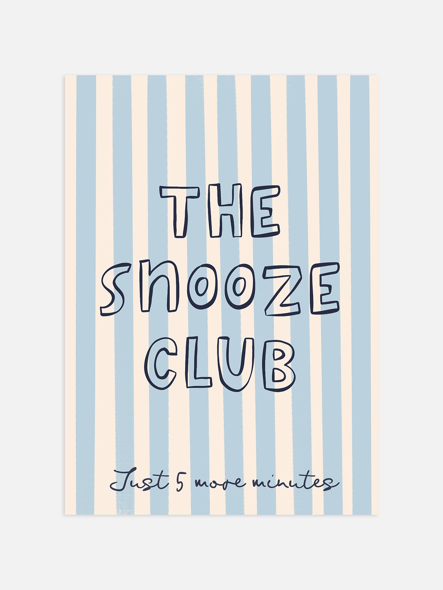 The Snooze Club Print | Blue