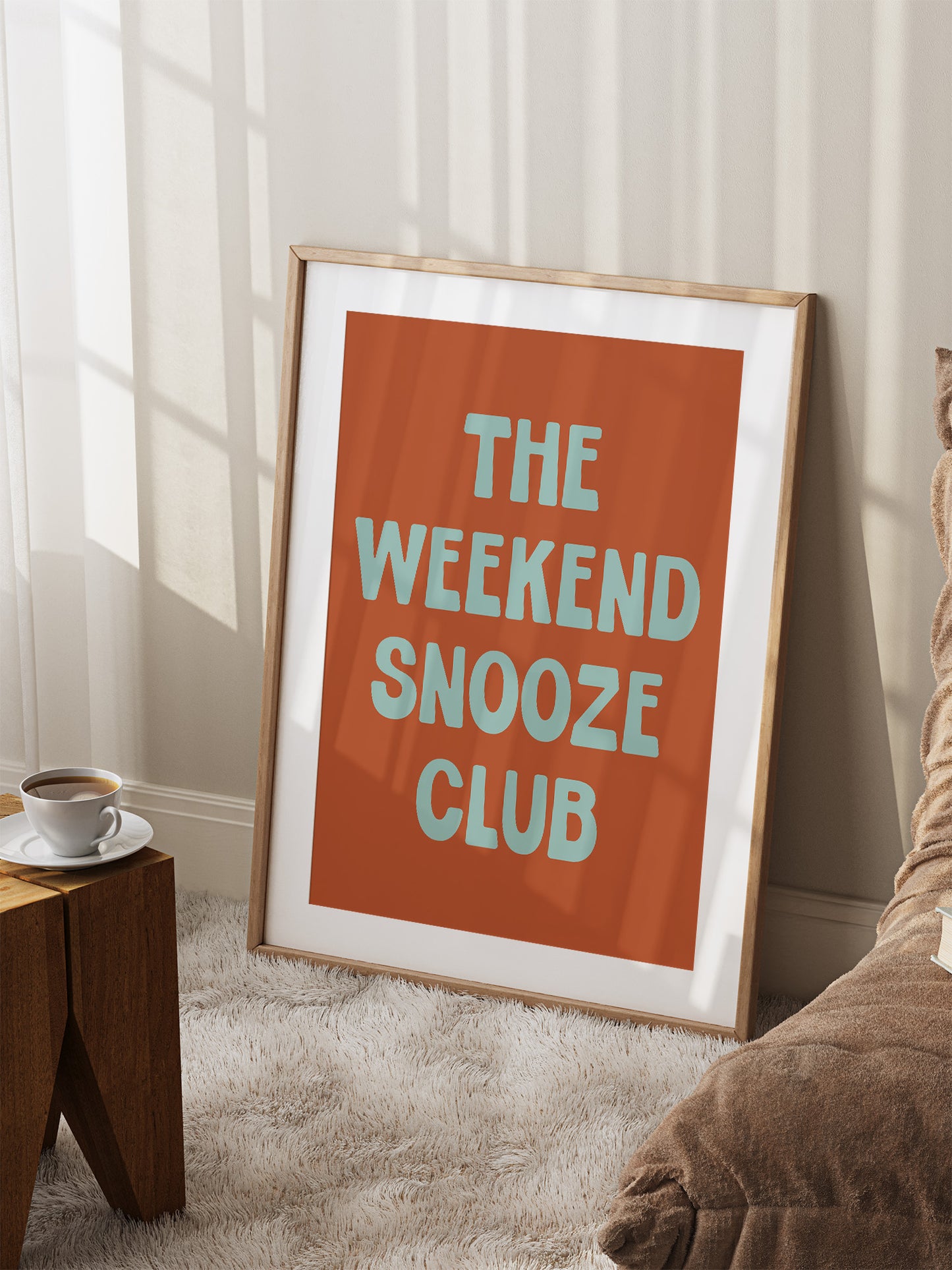 The Weekend Snooze Club Print | Terracotta