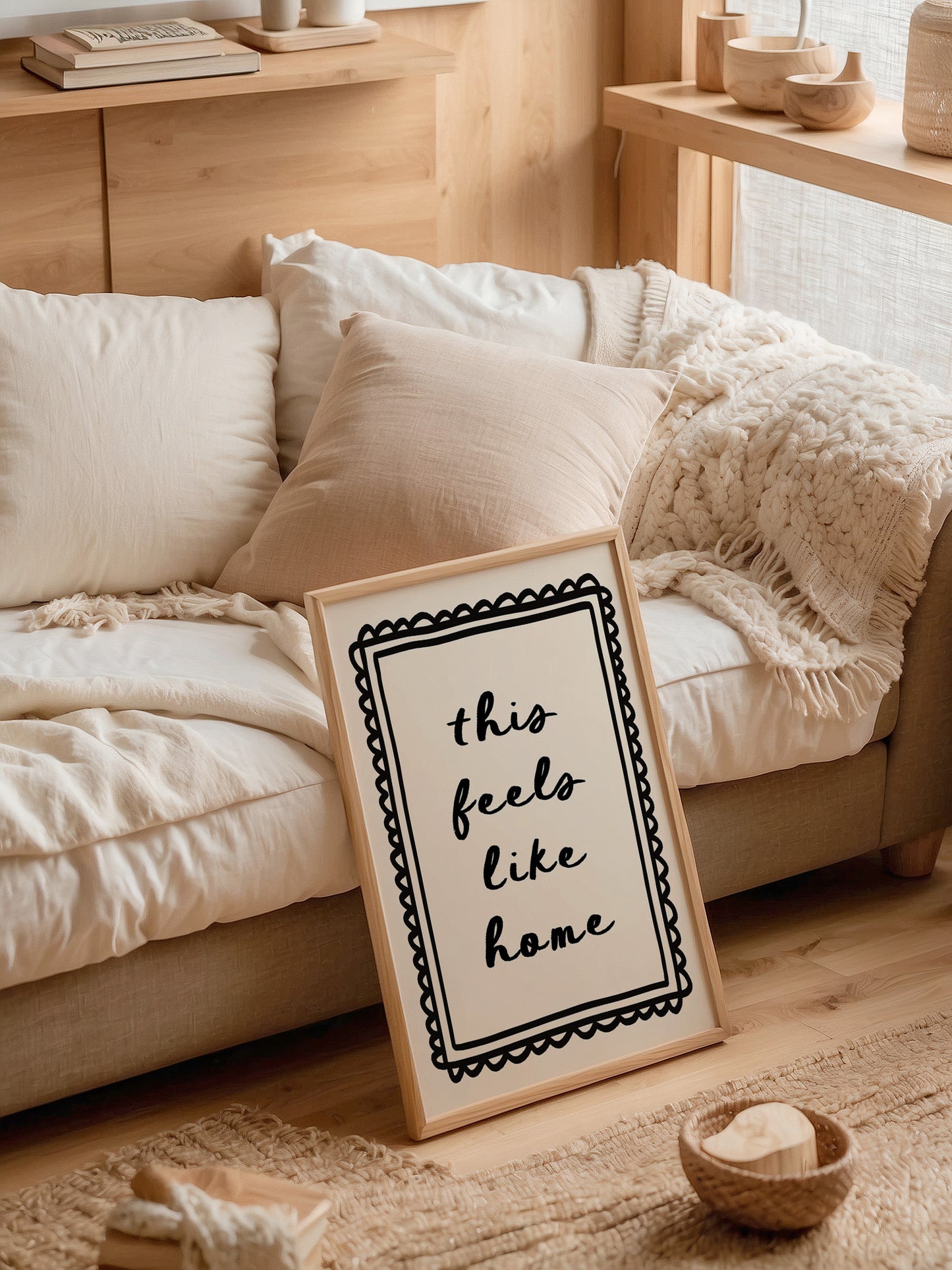 This Feels Like Home Print | Black