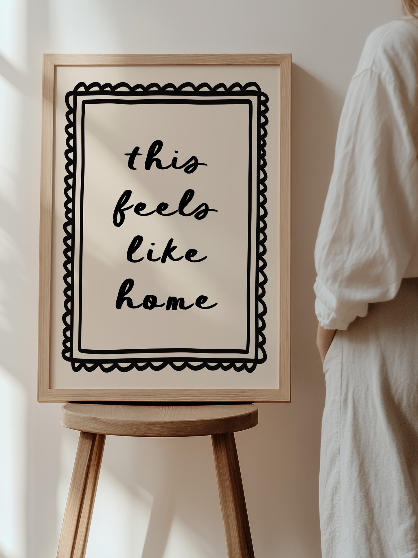 This Feels Like Home Print | Black