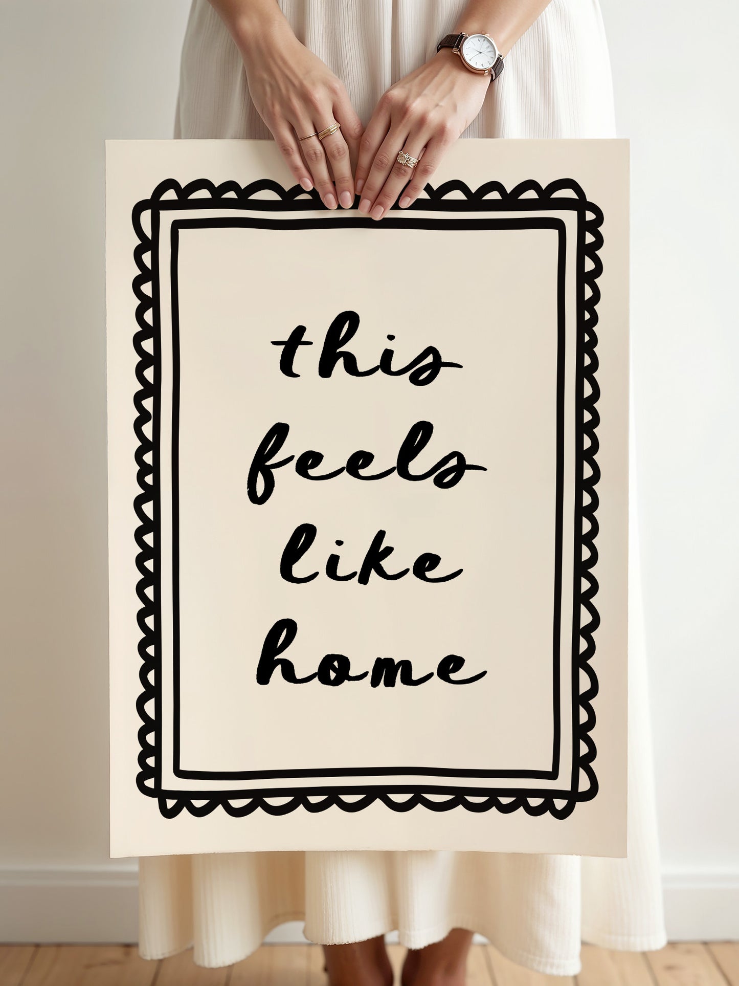 This Feels Like Home Print | Black