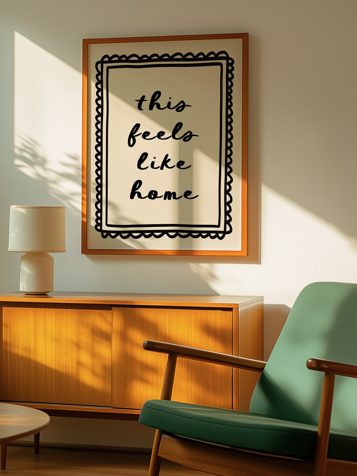 This Feels Like Home Print | Black