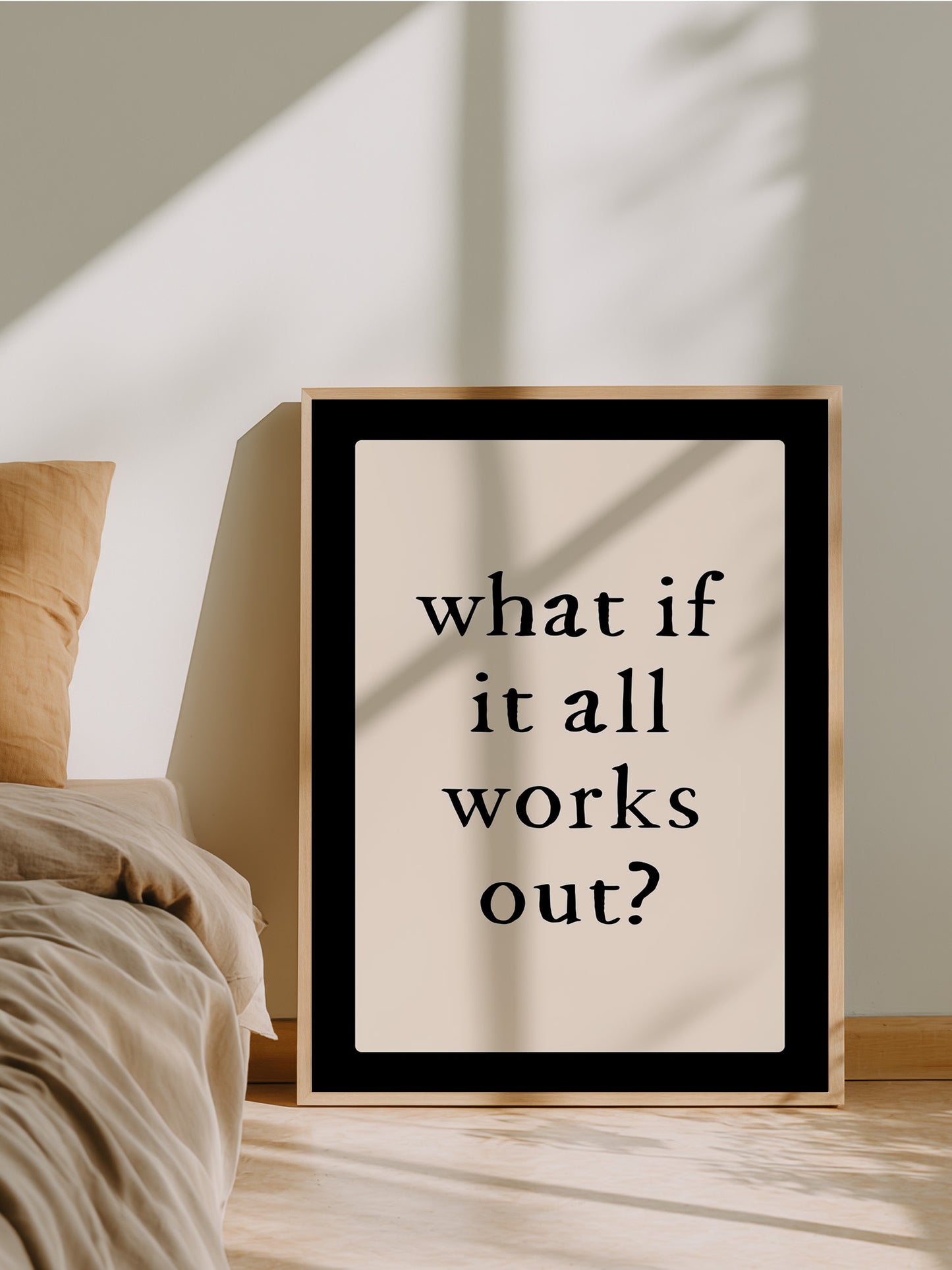 What If It All Works Out Typography Print