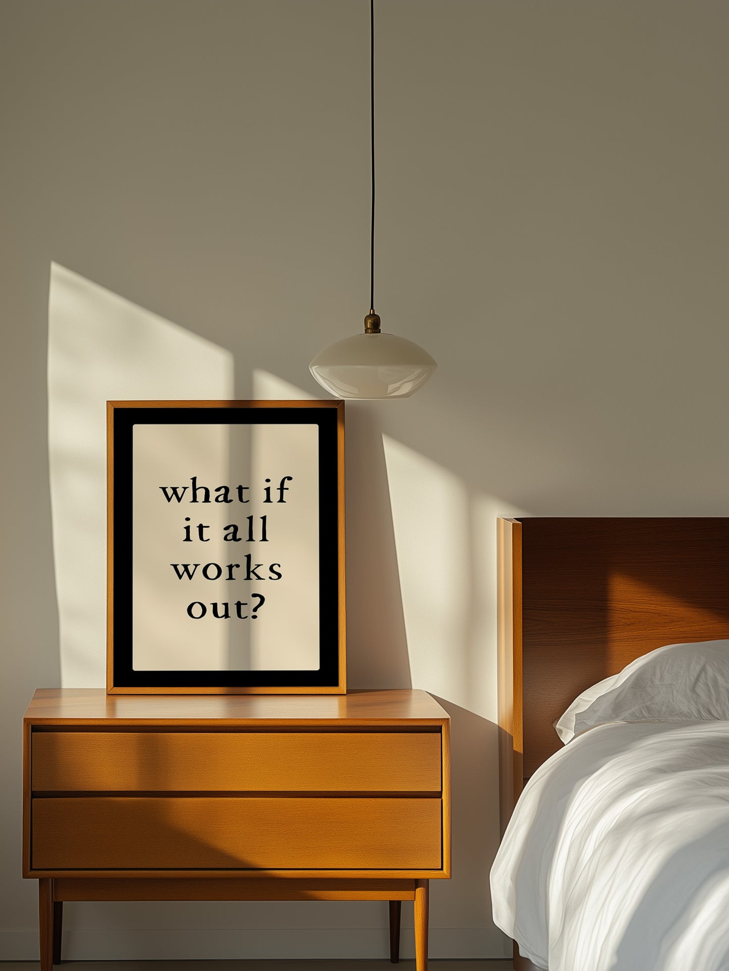 What If It All Works Out Typography Print