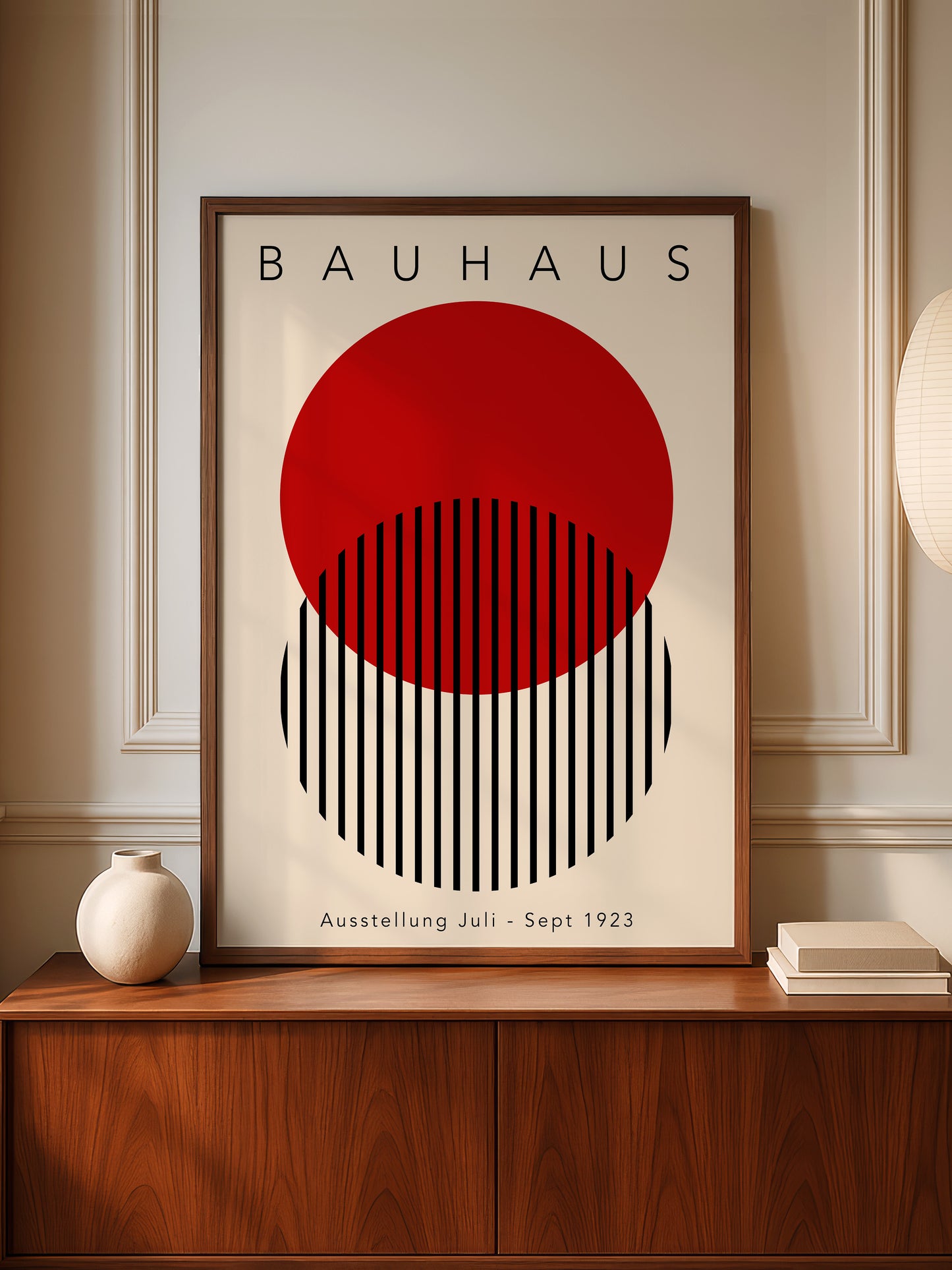Red Bauhaus Wall Art Poster