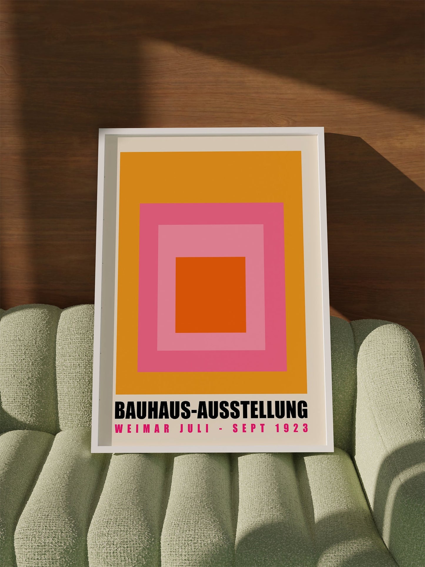 Bauhaus Exhibition Poster – Maximalist Geometric Design Print on Matte Art Paper
