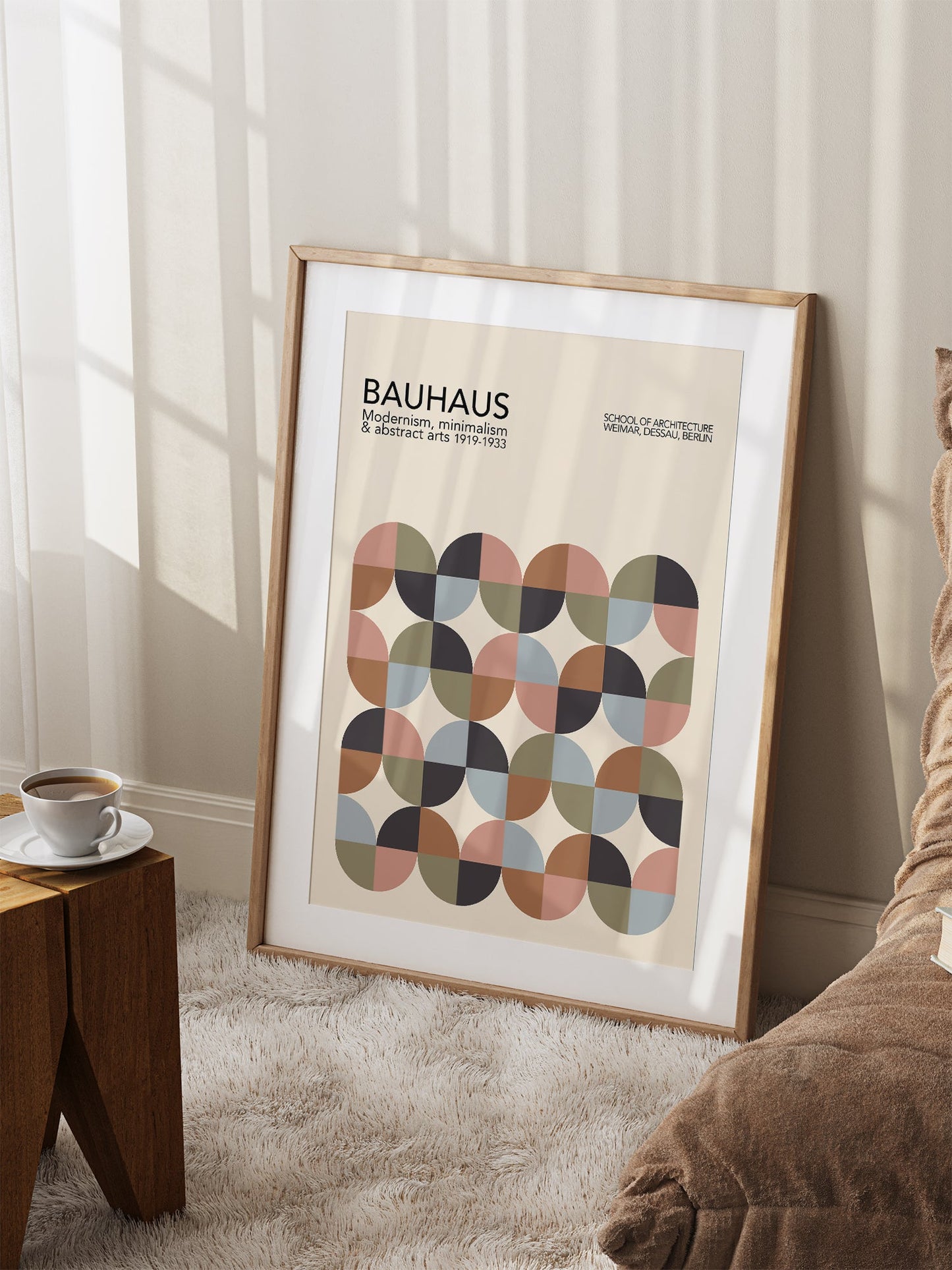 Bauhaus Poster – Abstract Pattern Print | Mid Century Modern Art Wall Decor