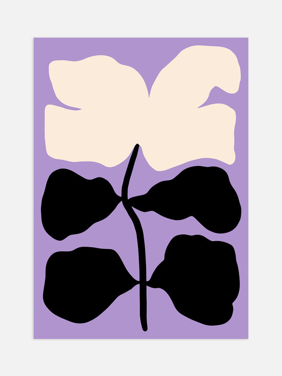 Wavy Flower Poster