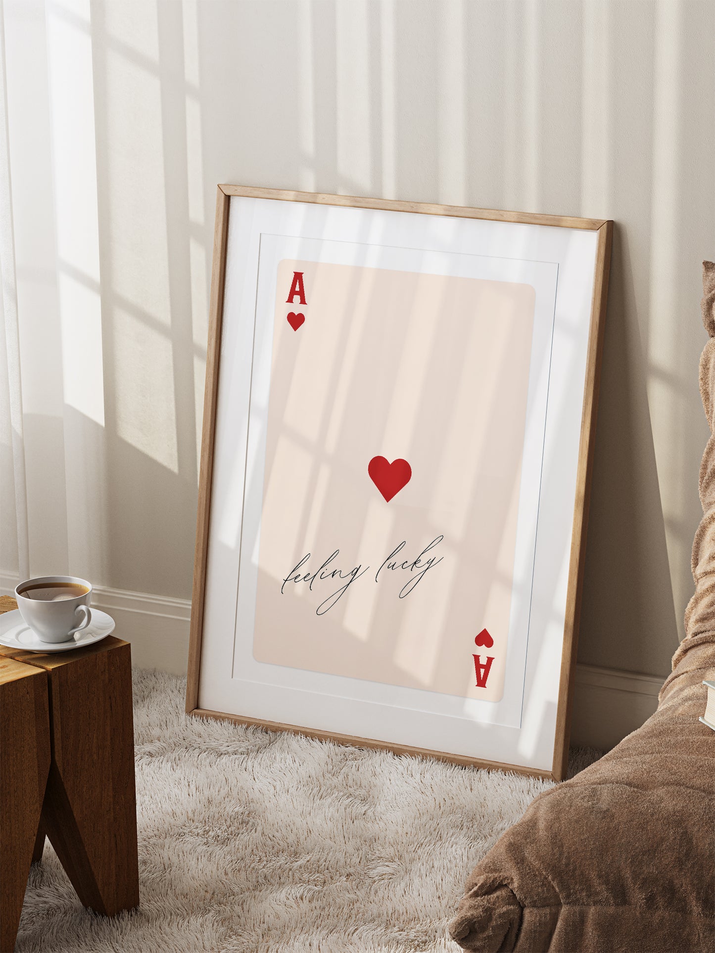 Ace Of Hearts Playing Card Poster