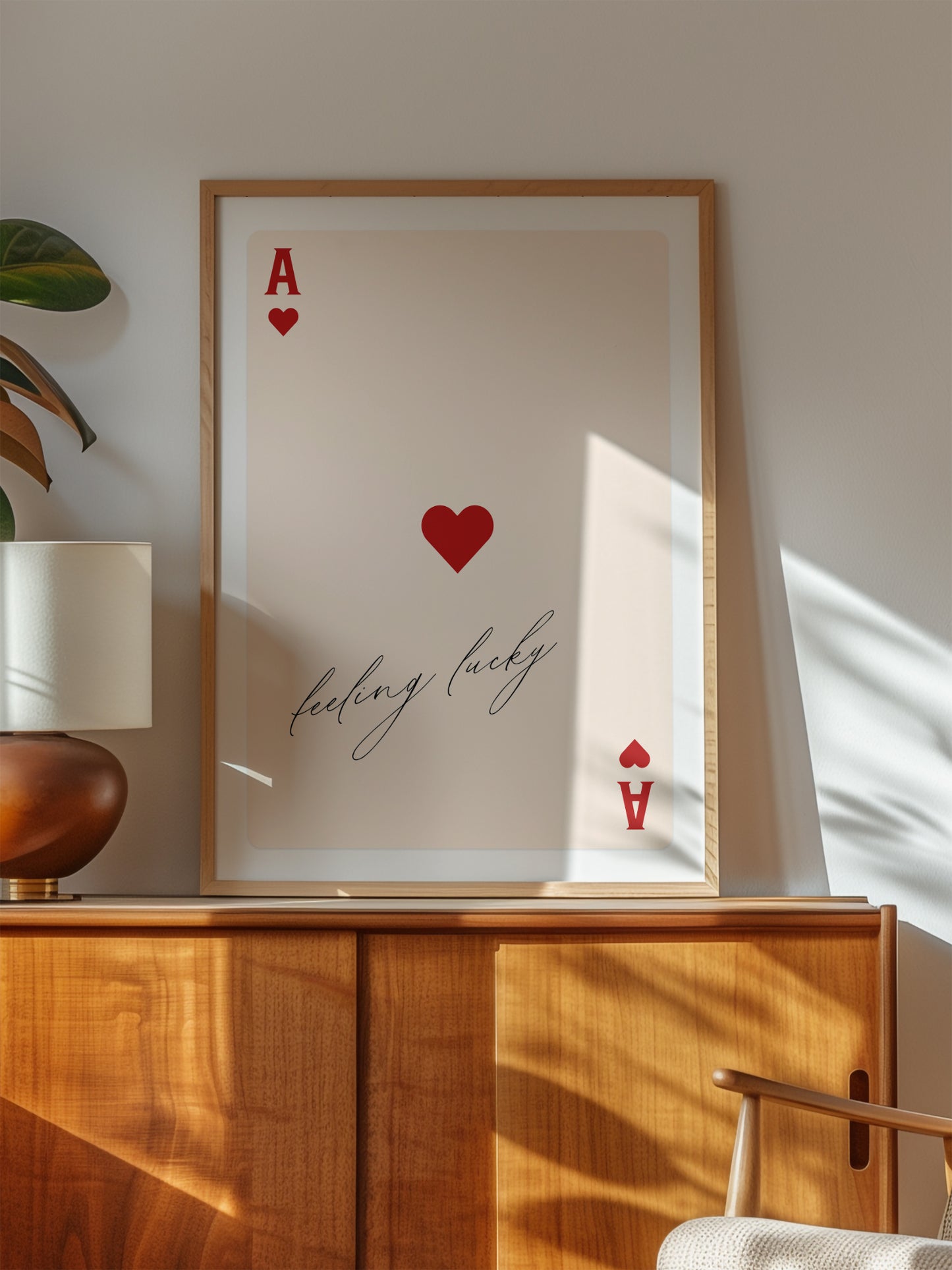 Retro Ace Of Hearts Poster | Digital Download