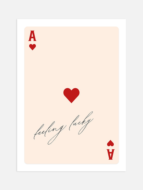Retro Ace Of Hearts Poster | Digital Download