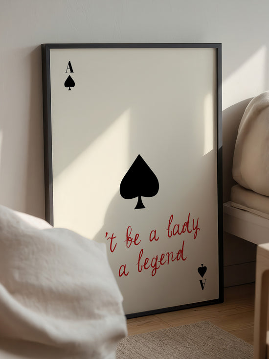 Retro Playing Card Poster
