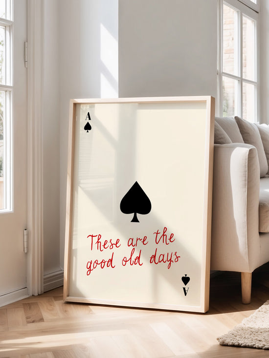 Ace Of Spades Card Poster