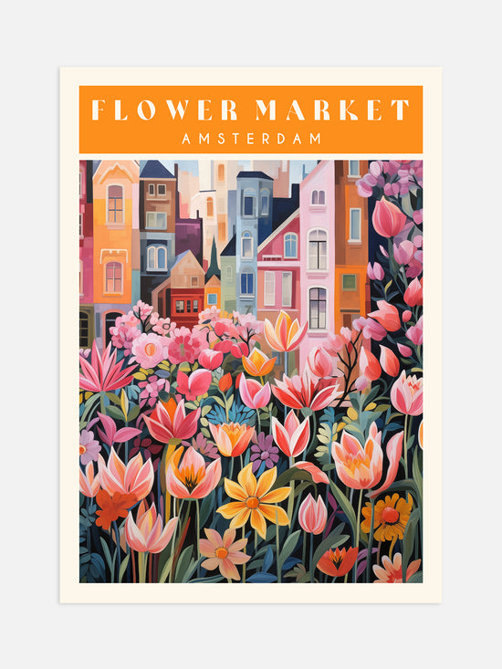 Amsterdam Flower Market Print