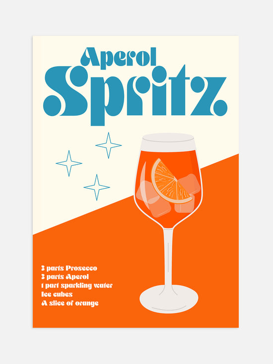 Retro Aperol Spritz Poster