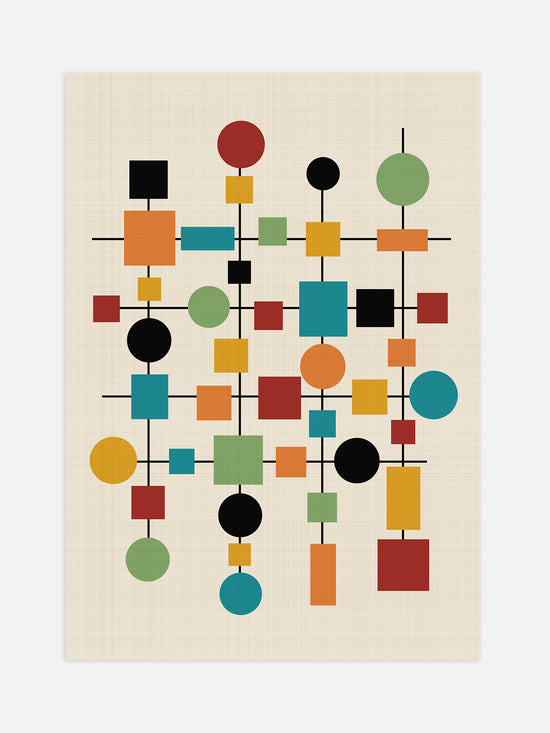 Atomic Shapes Poster