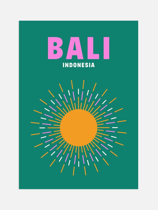 Bali Graphical Poster