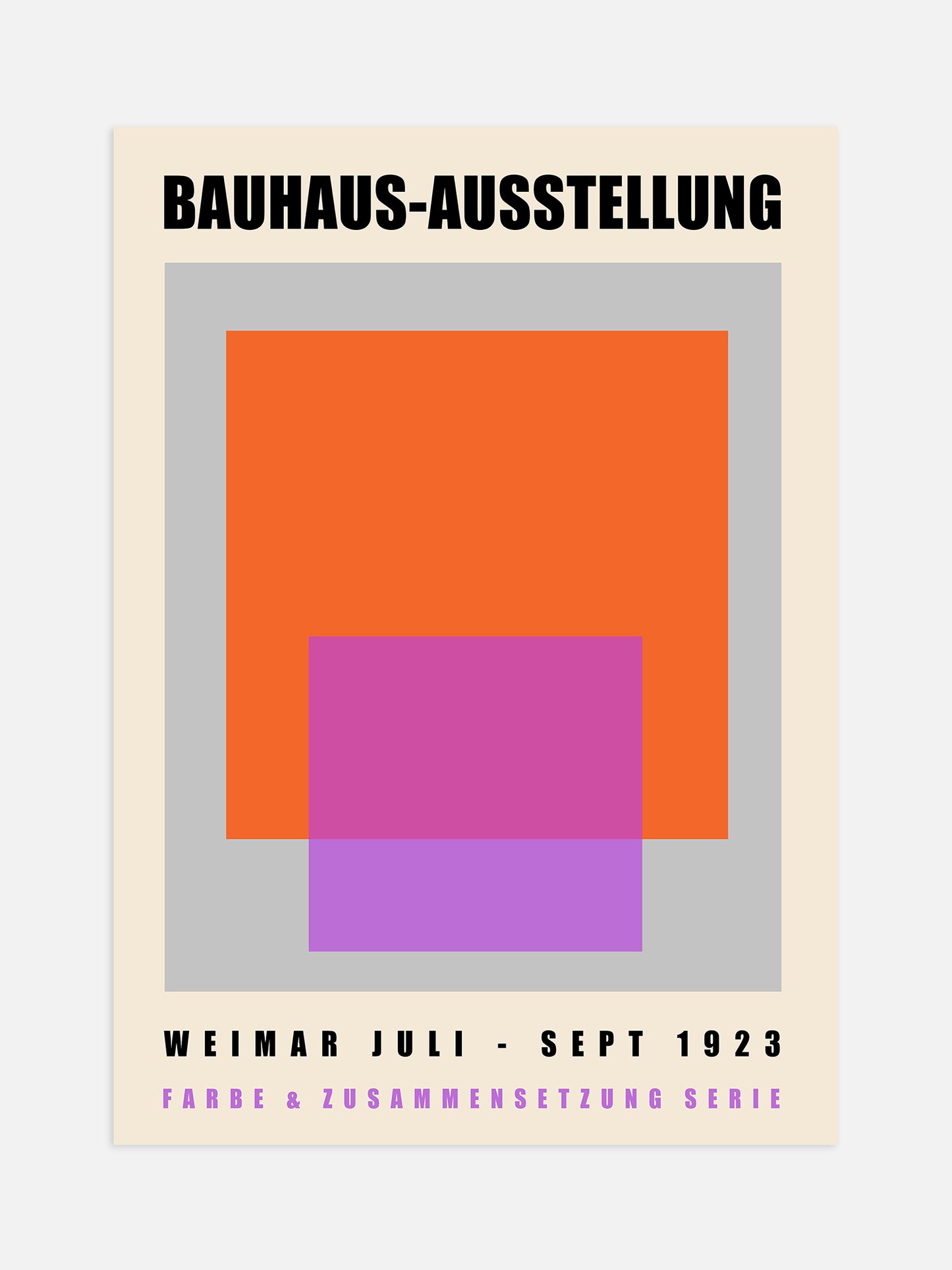 Pastel Colour Block Bauhaus Poster