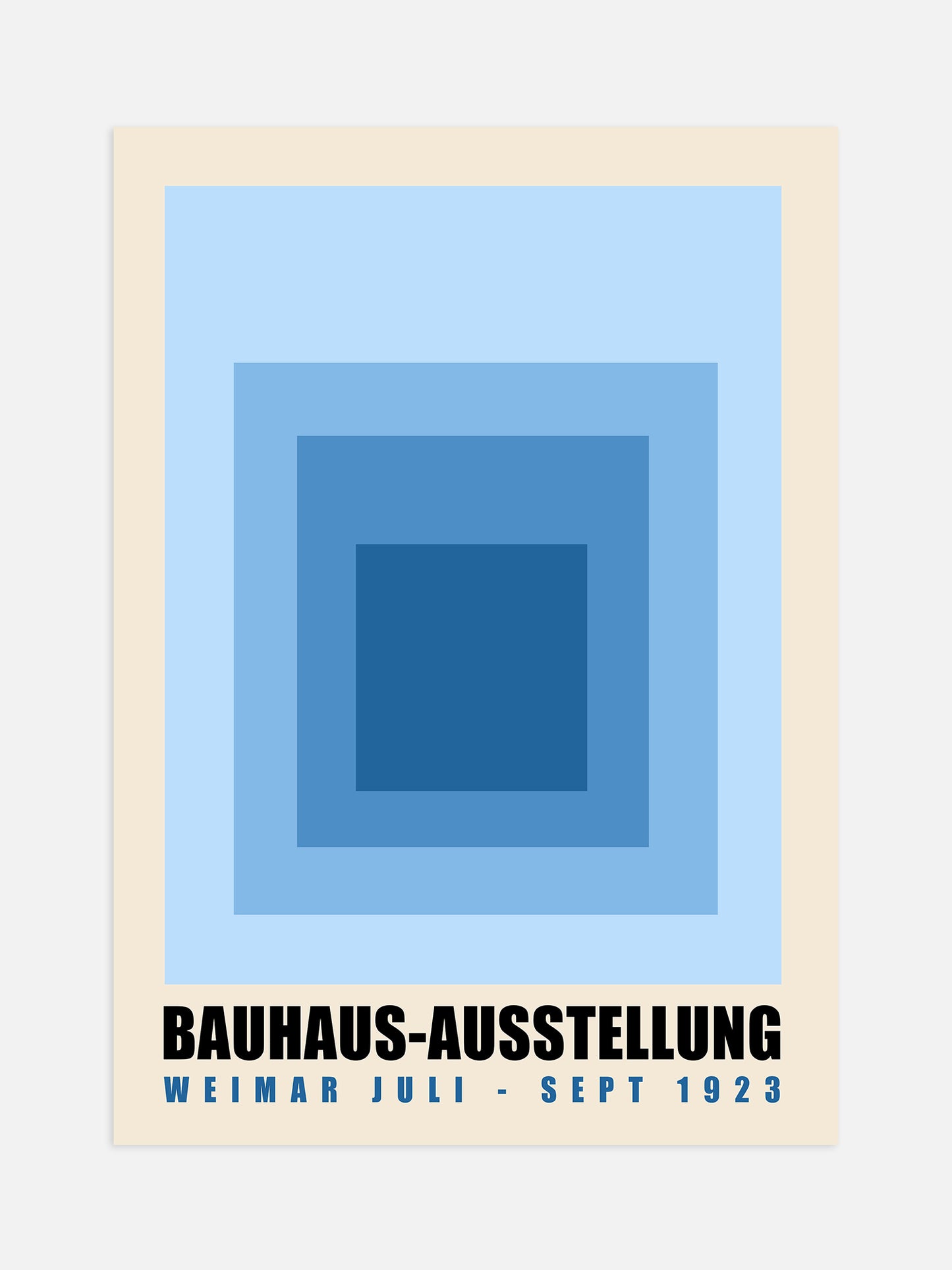 set of 3 prints | digital download – luxe poster co... Blue Colour Block Bauhaus Poster – Luxe Poster Co