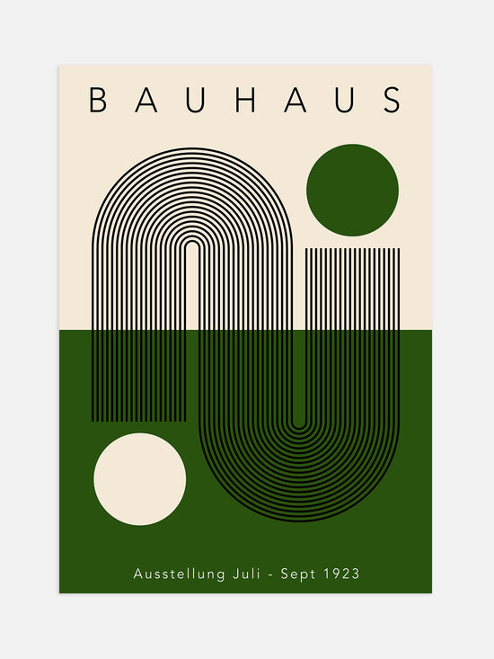 Green Bauhaus Poster