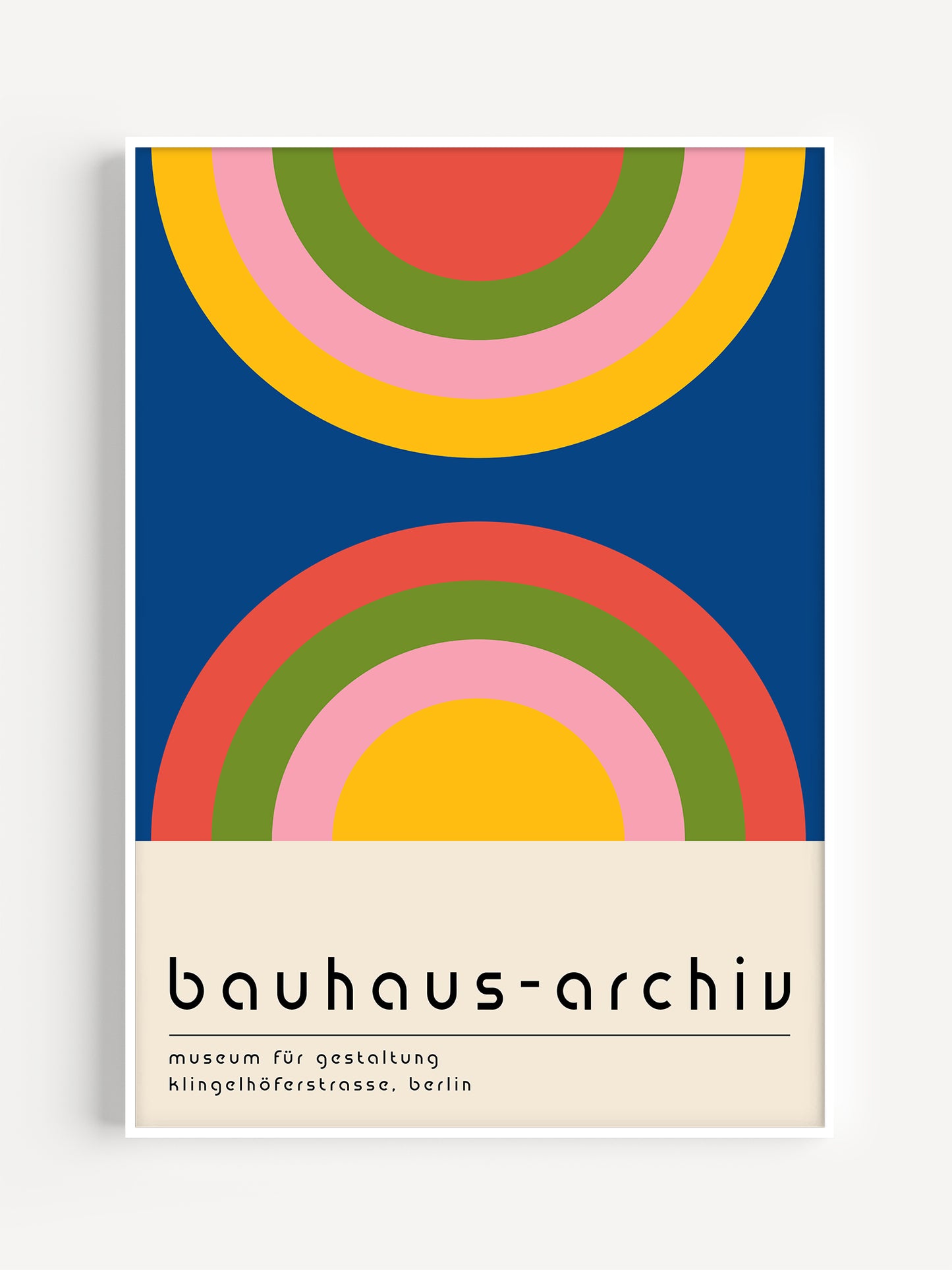Colourful Bold Bauhaus Poster | Download