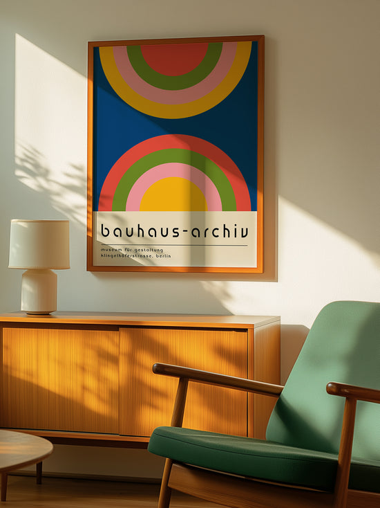 Colourful Bold Bauhaus Poster | Download