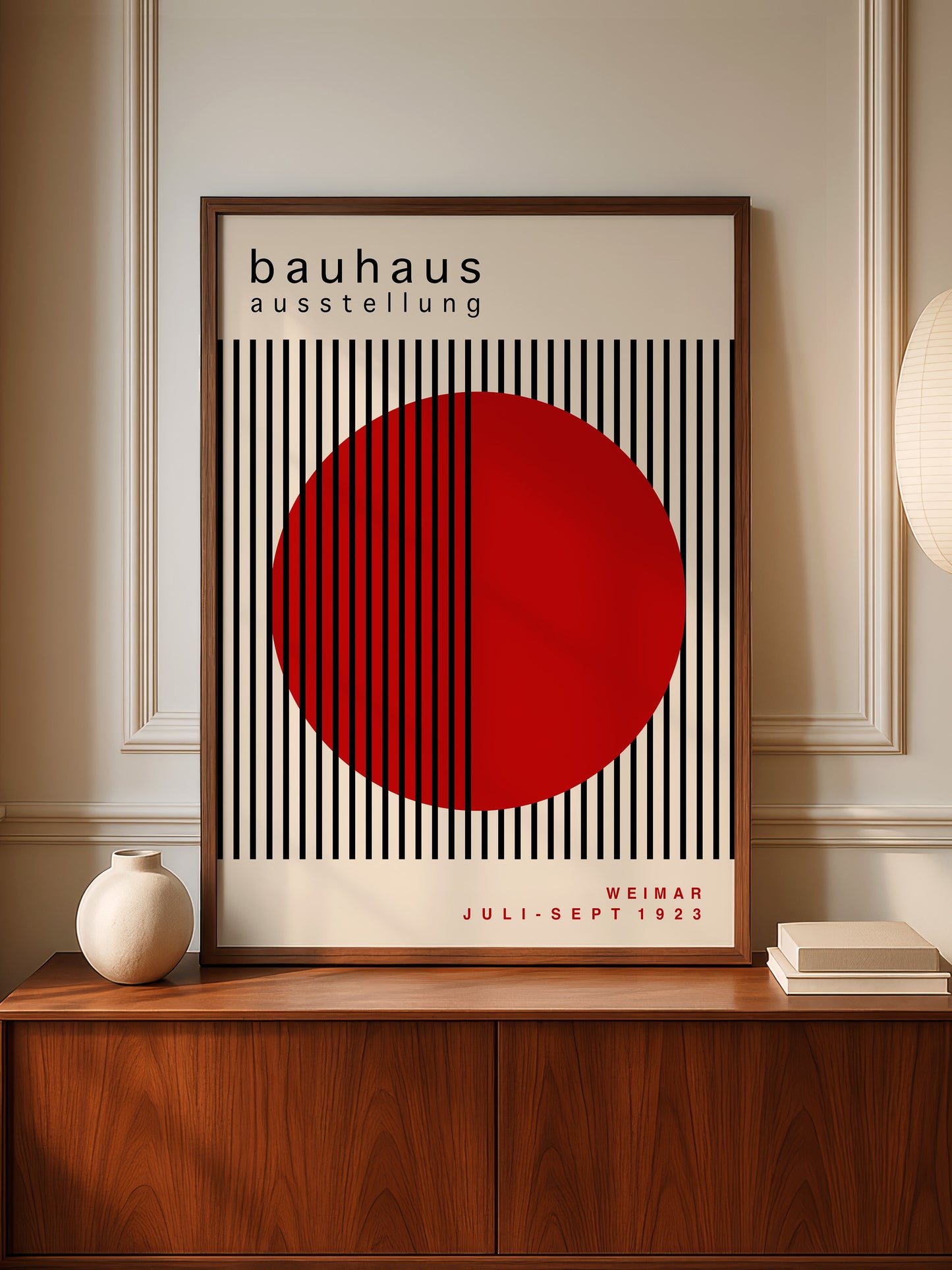 Red Geometric Bauhaus Poster