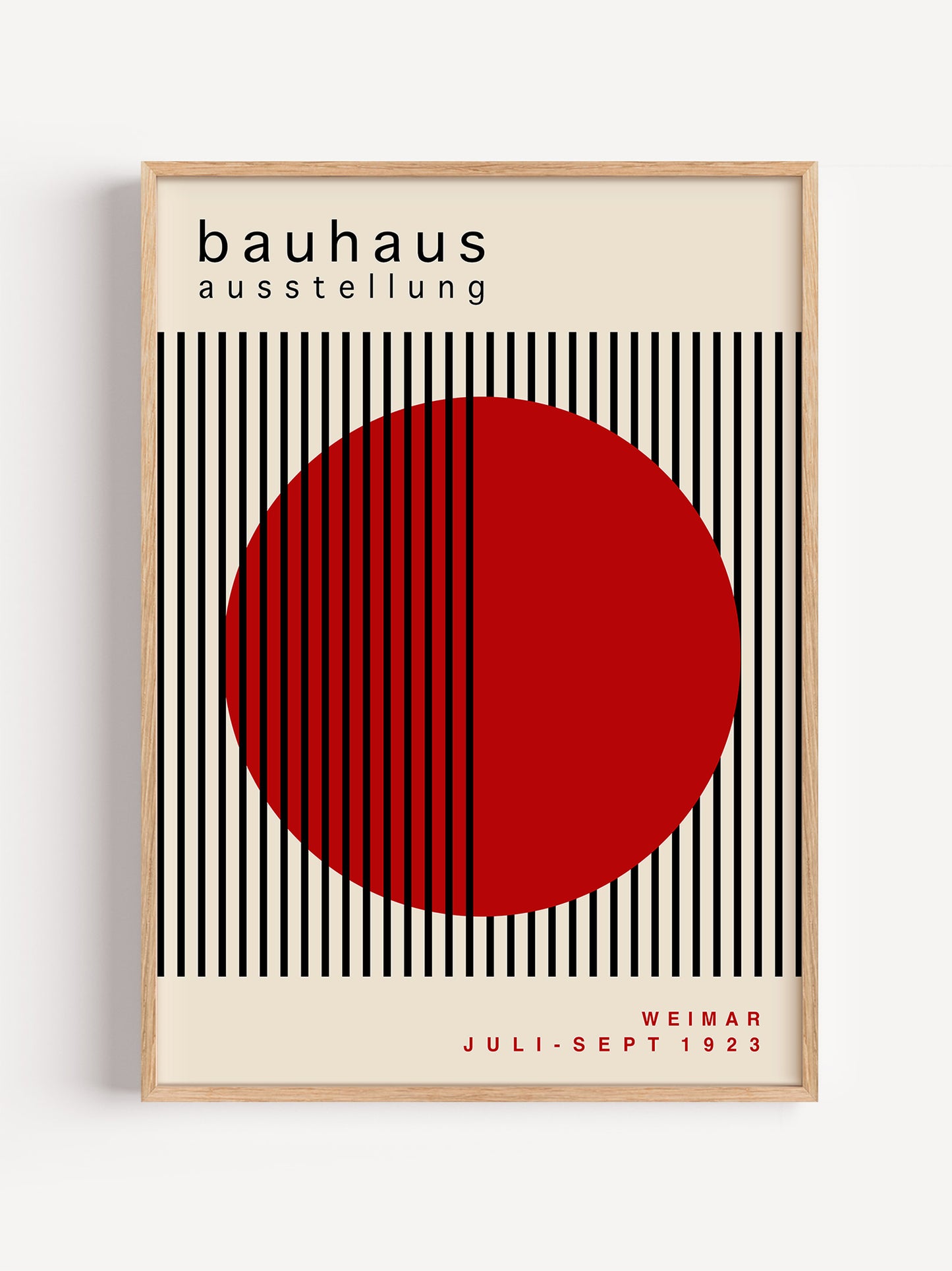 Red Geometric Bauhaus Poster