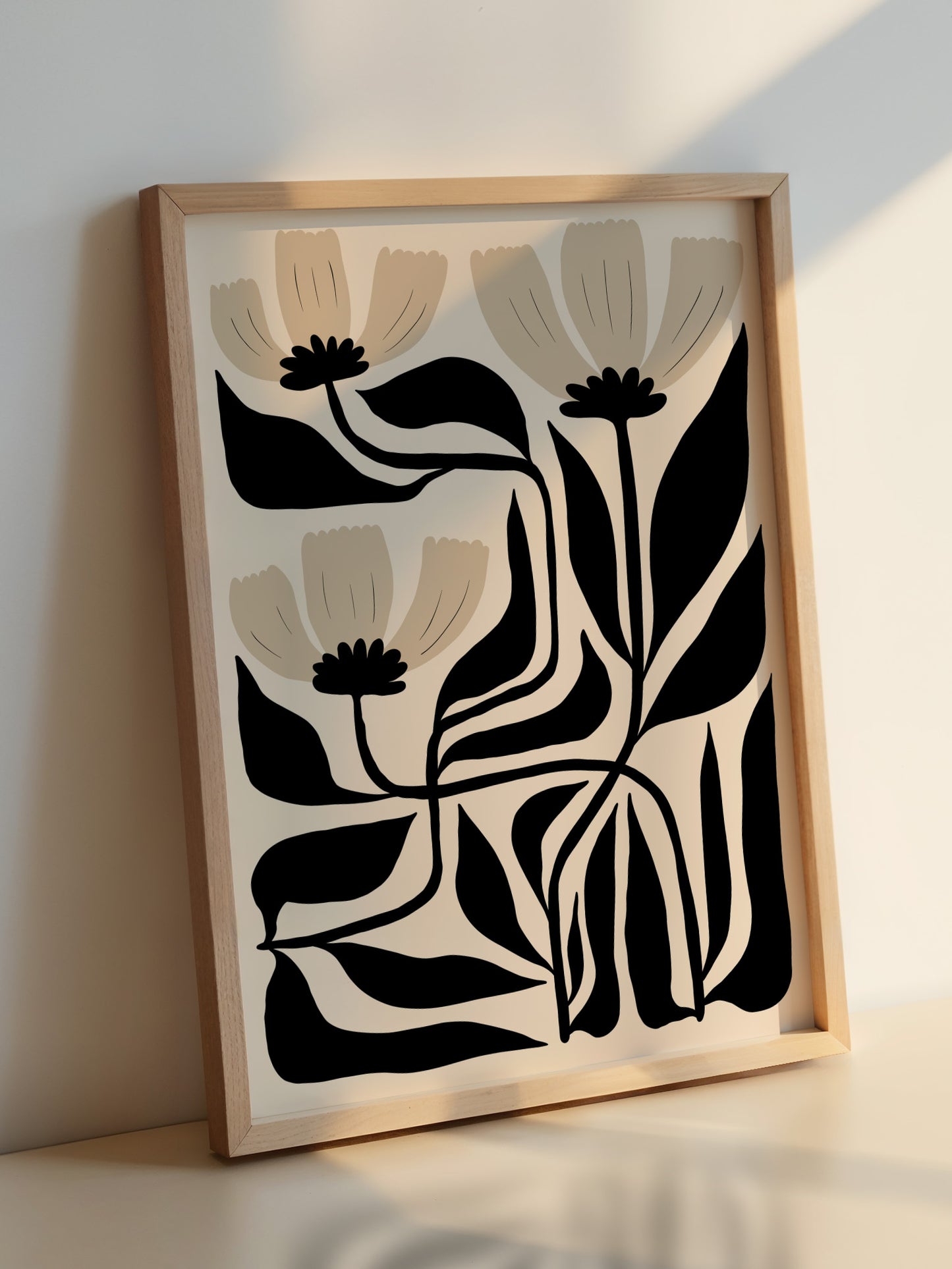 Set Of 3 Neutral Botanical Prints | Digital Download