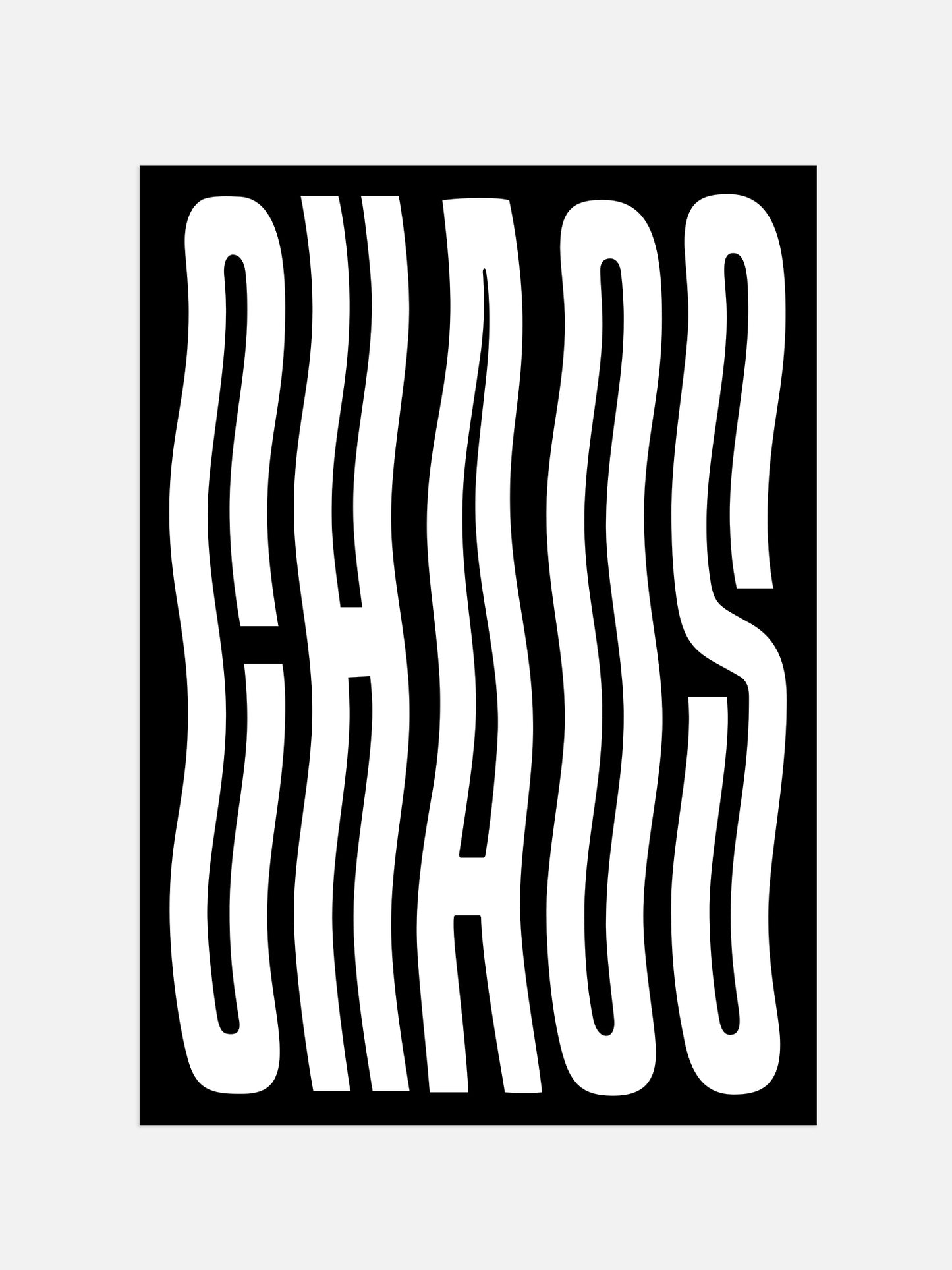 Chaos Typography Print | Digital Download