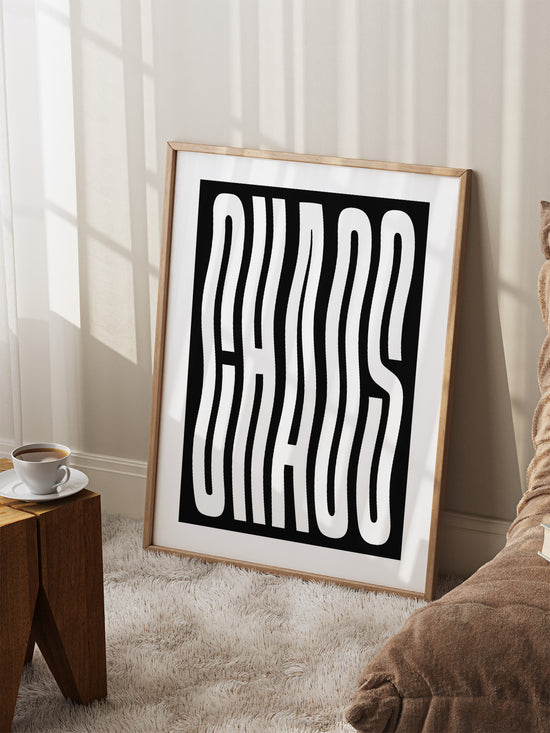 Chaos Typography Print | Digital Download